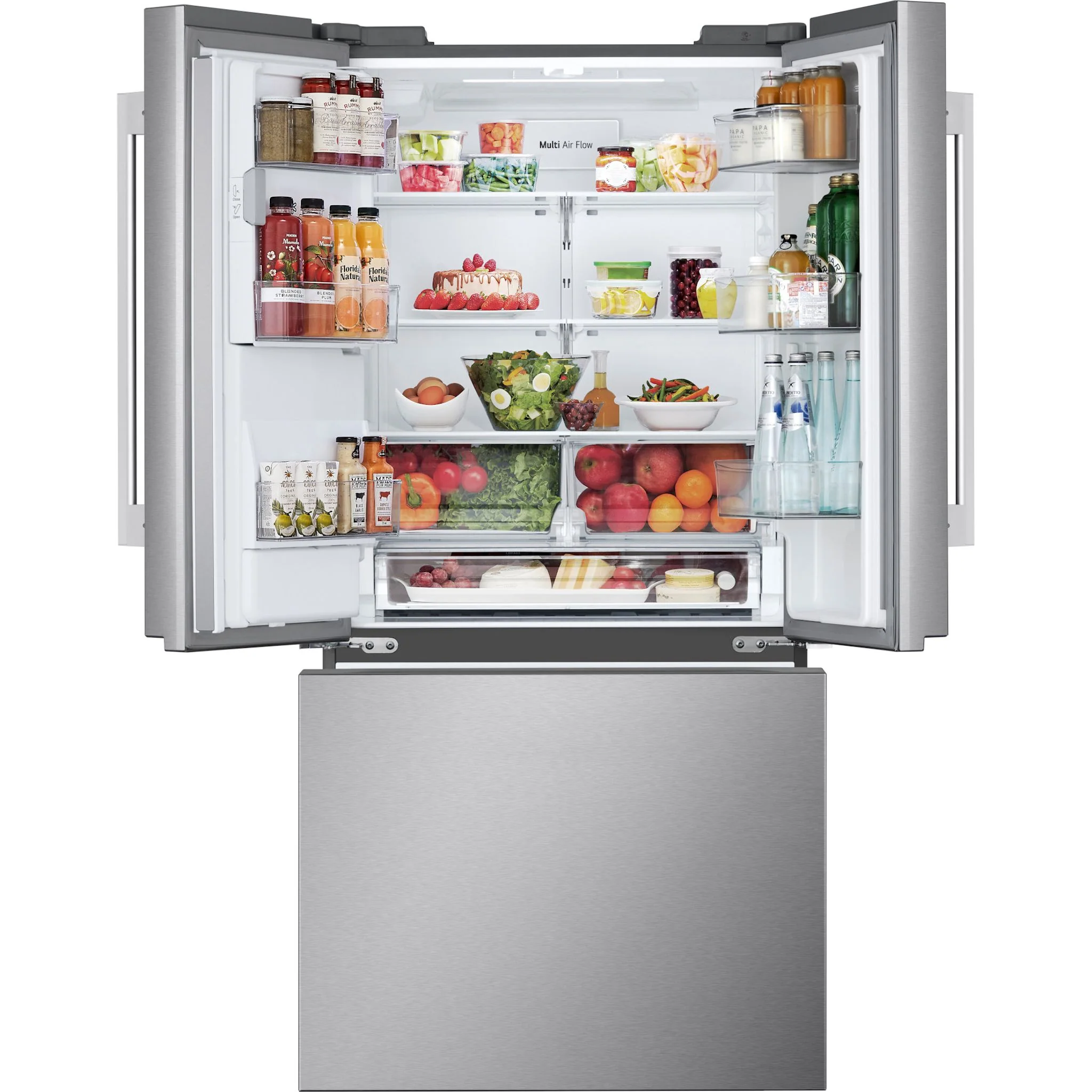 LG French Door Fridge (LF25H6330S) - PrintProoF Stainless Steel - Image 16
