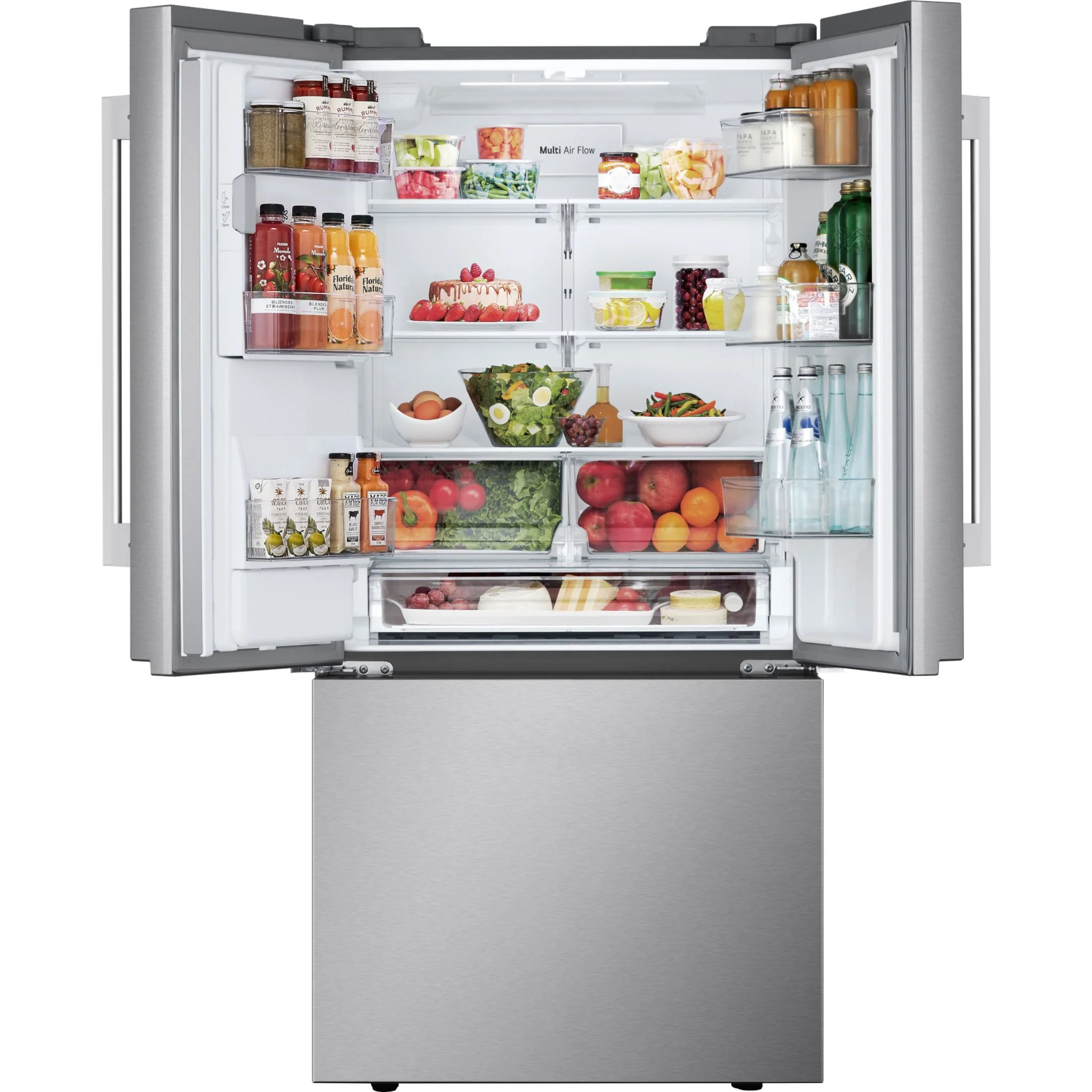 LG French Door Fridge (LF25H6330S) - PrintProoF Stainless Steel - Image 17