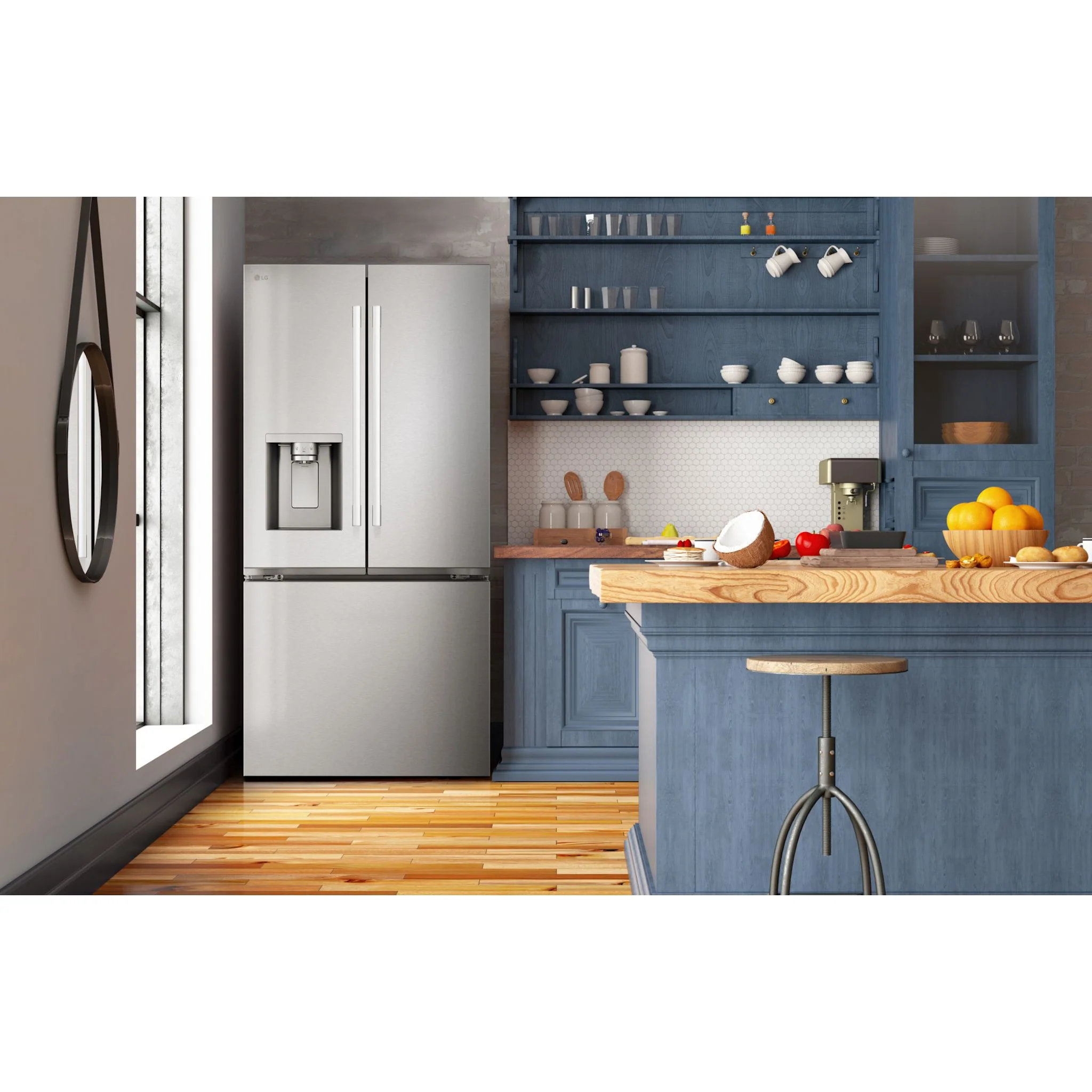 LG French Door Fridge (LF25H6330S) - PrintProoF Stainless Steel - Image 22