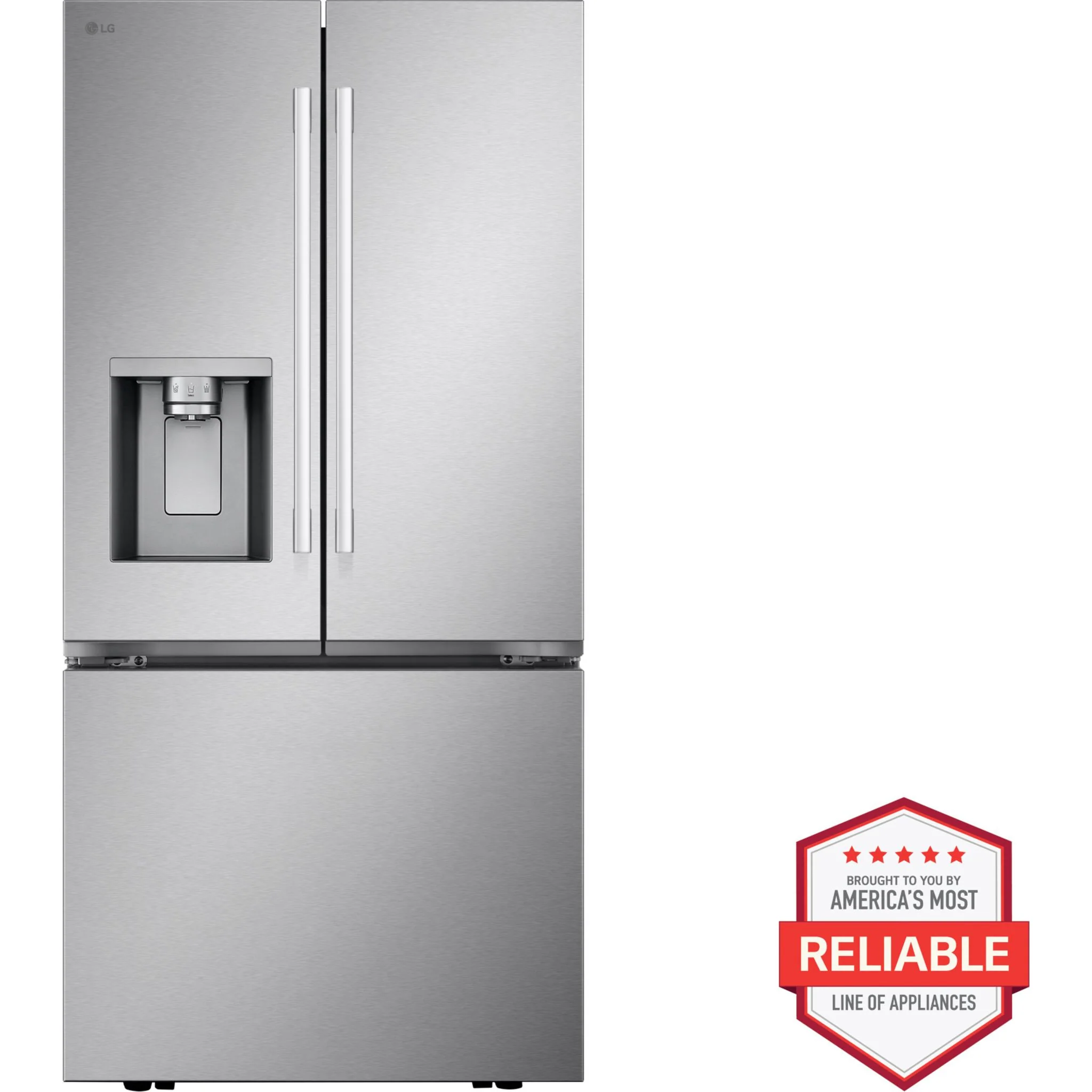 LG French Door Fridge (LF25H6330S) - PrintProoF Stainless Steel - Image 23