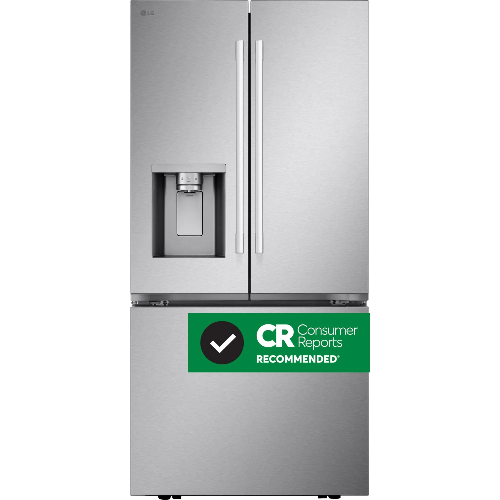 LG French Door Fridge (LF25H6330S) - PrintProoF Stainless Steel - Image 5