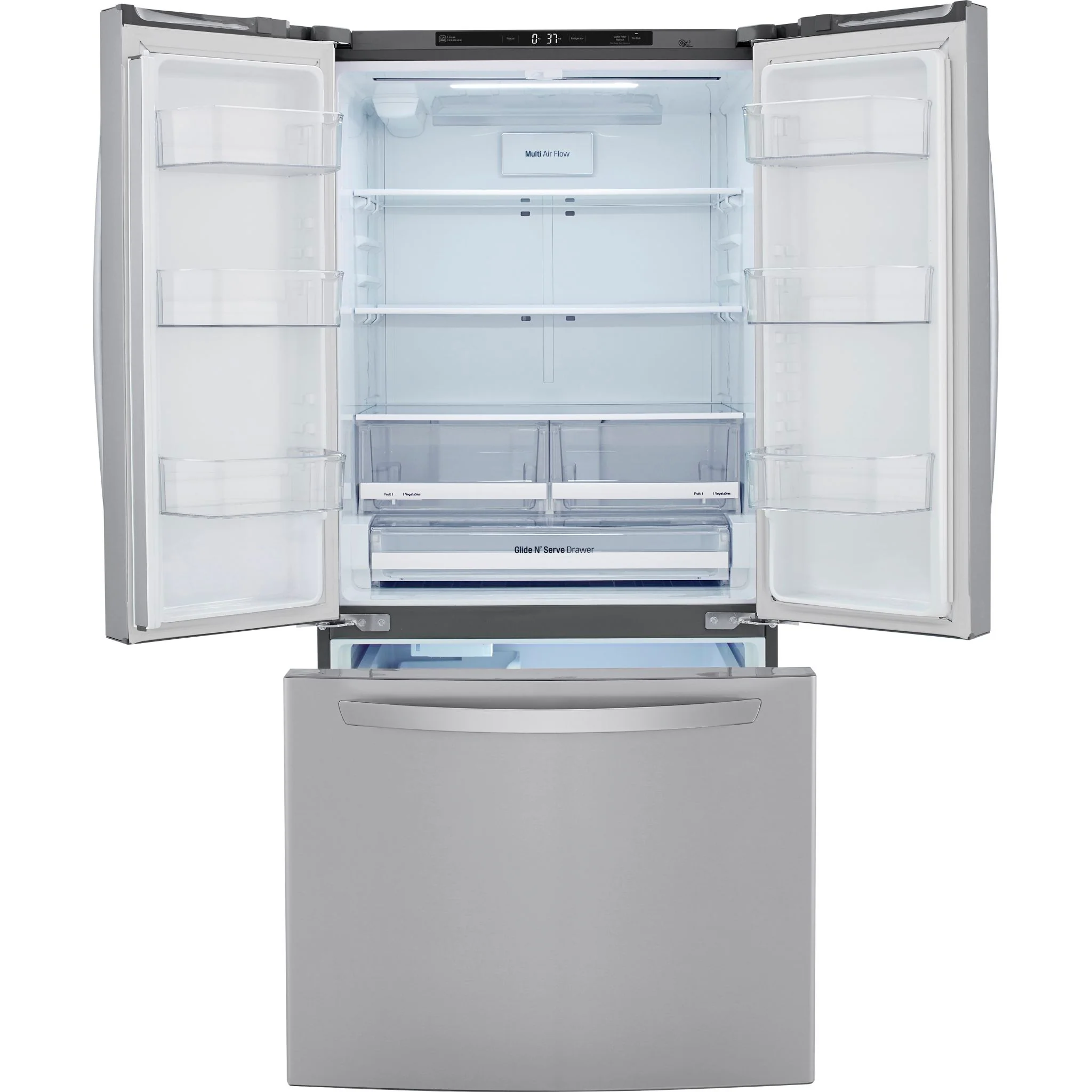 LG French Door Fridge (LRFCS2503S) - Stainless Steel - Image 4