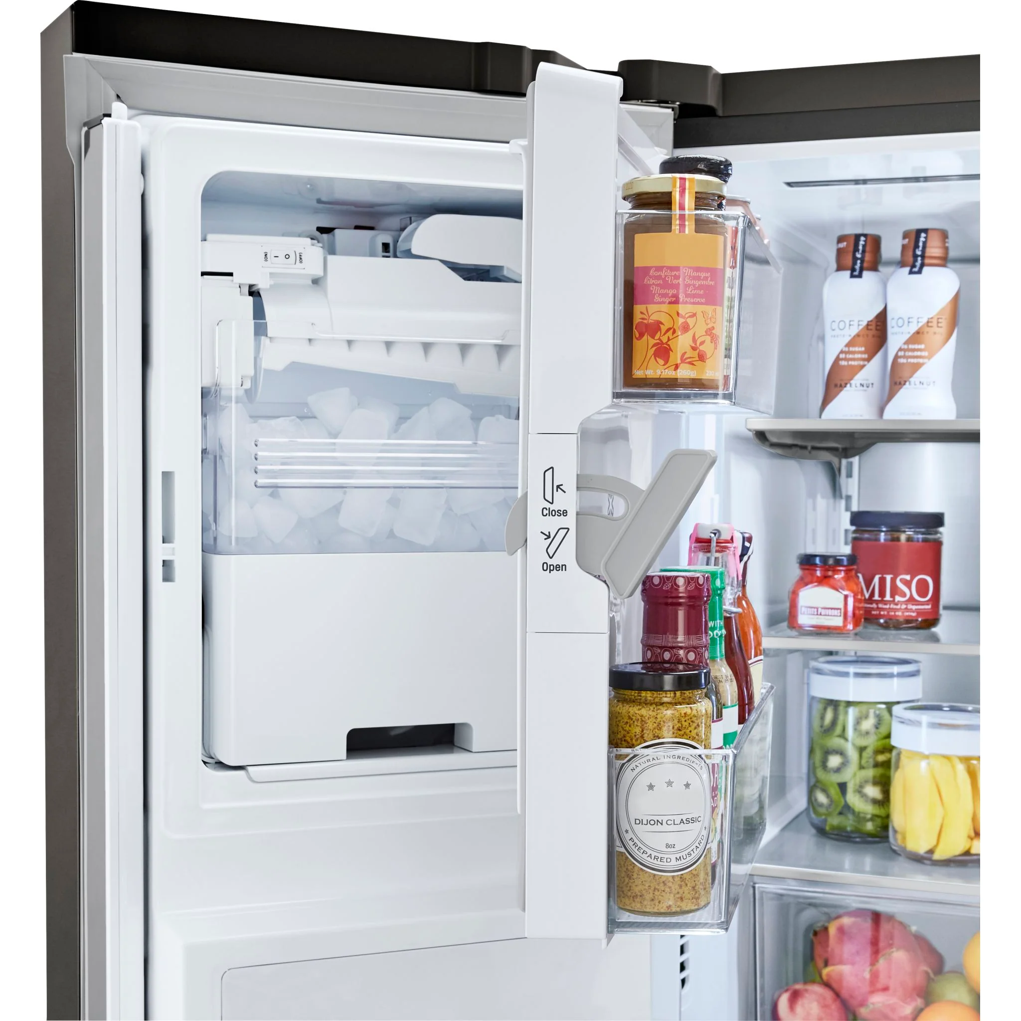LG French Door Fridge (LRFXS2503D) - Black Stainless - Image 10