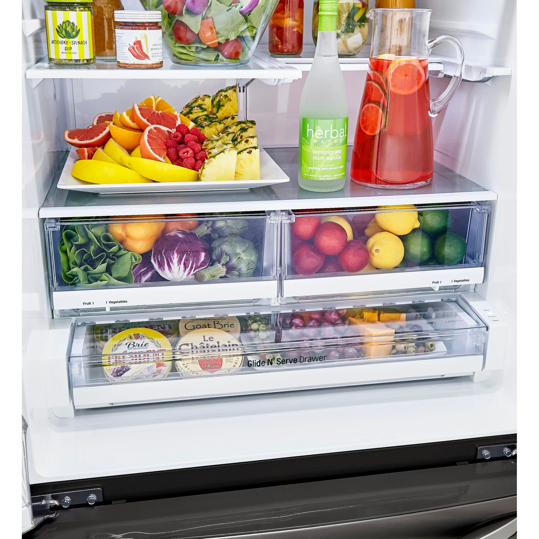 LG French Door Fridge (LRFXS2503D) - Black Stainless - Image 13