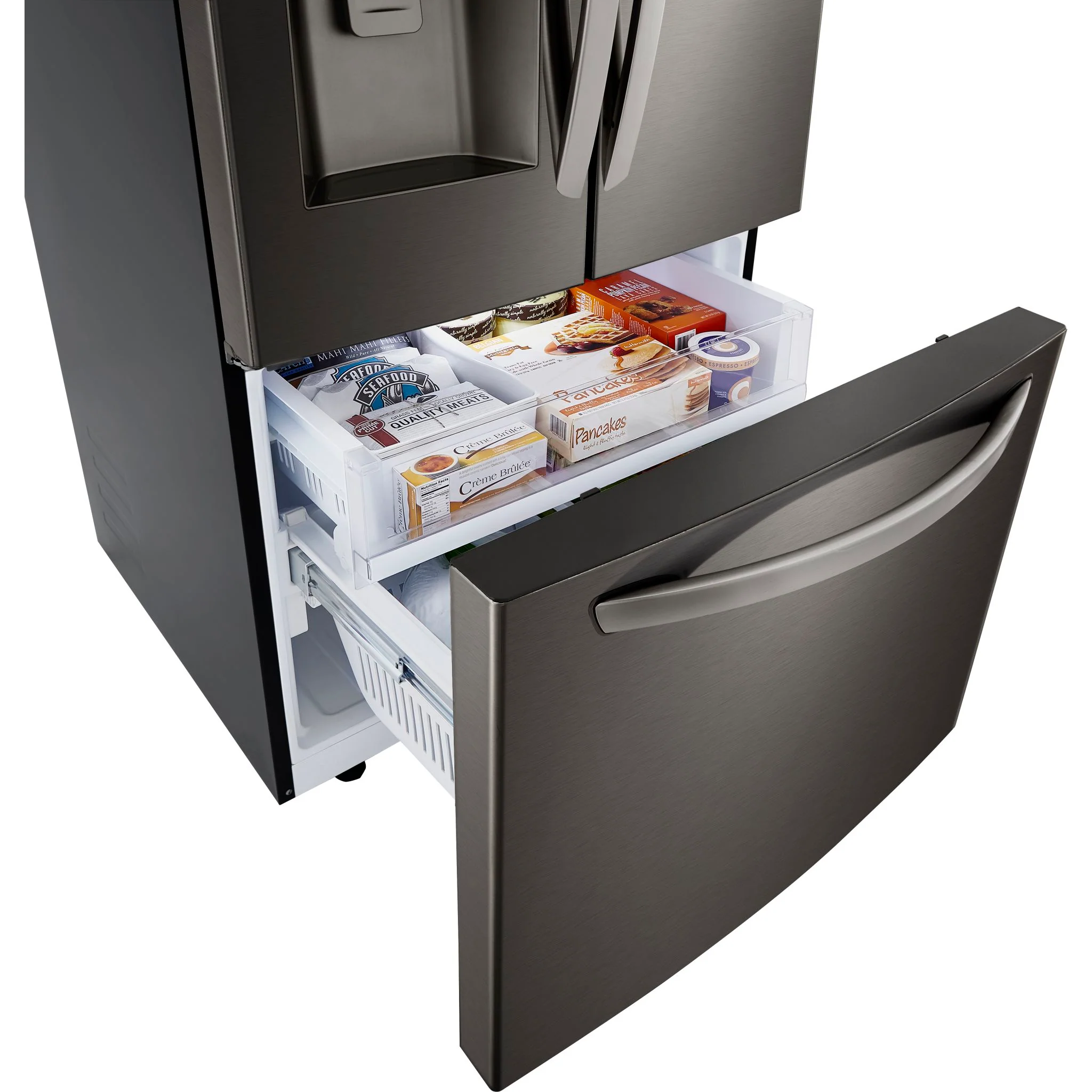 LG French Door Fridge (LRFXS2503D) - Black Stainless - Image 17