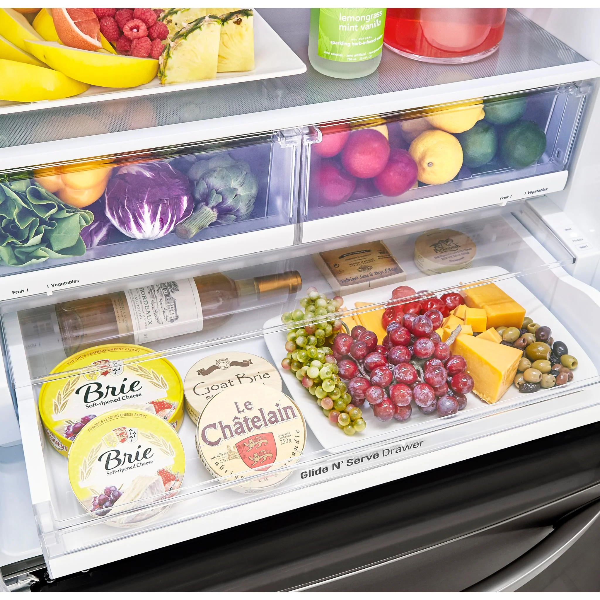 LG French Door Fridge (LRFXS2503D) - Black Stainless - Image 23