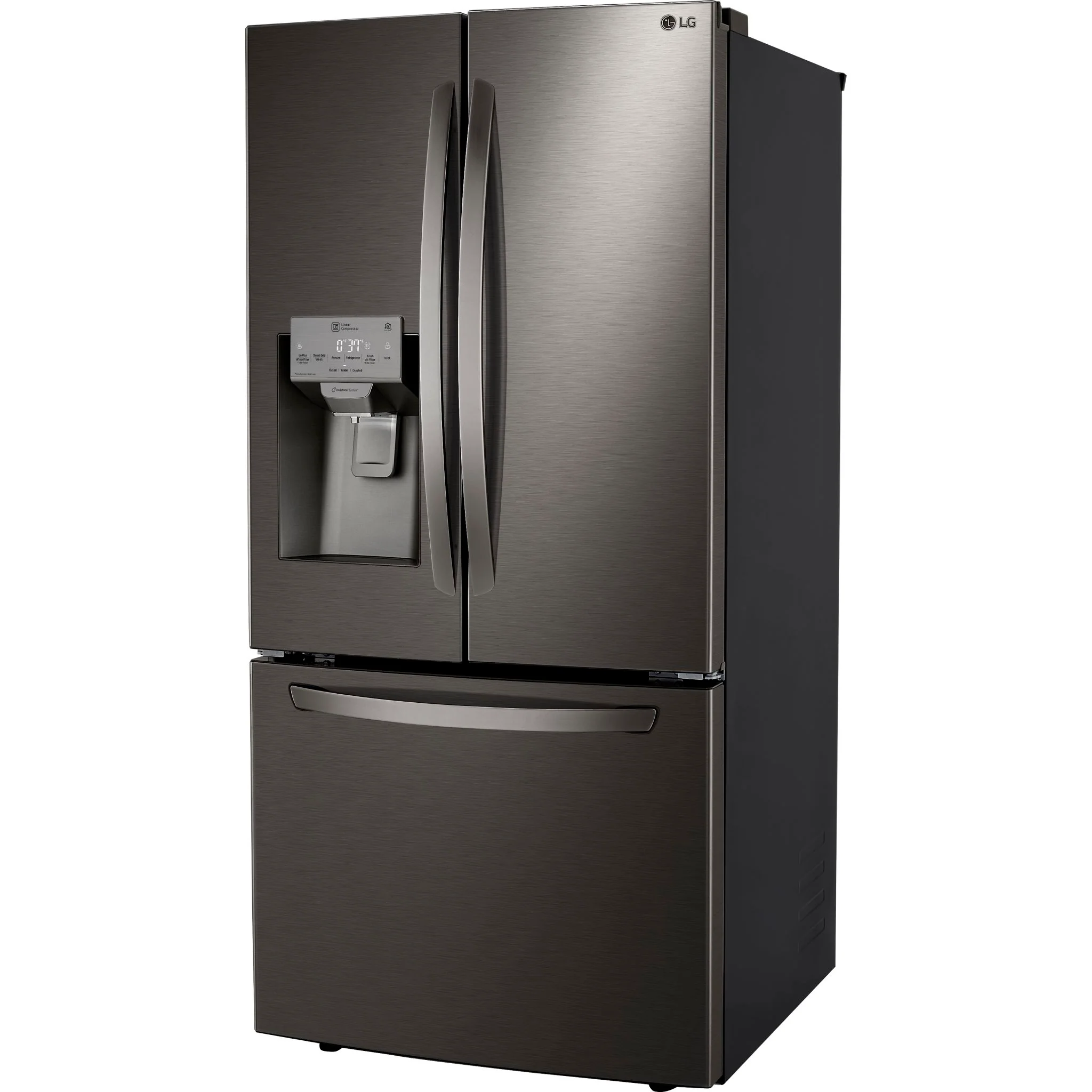 LG French Door Fridge (LRFXS2503D) - Black Stainless - Image 3
