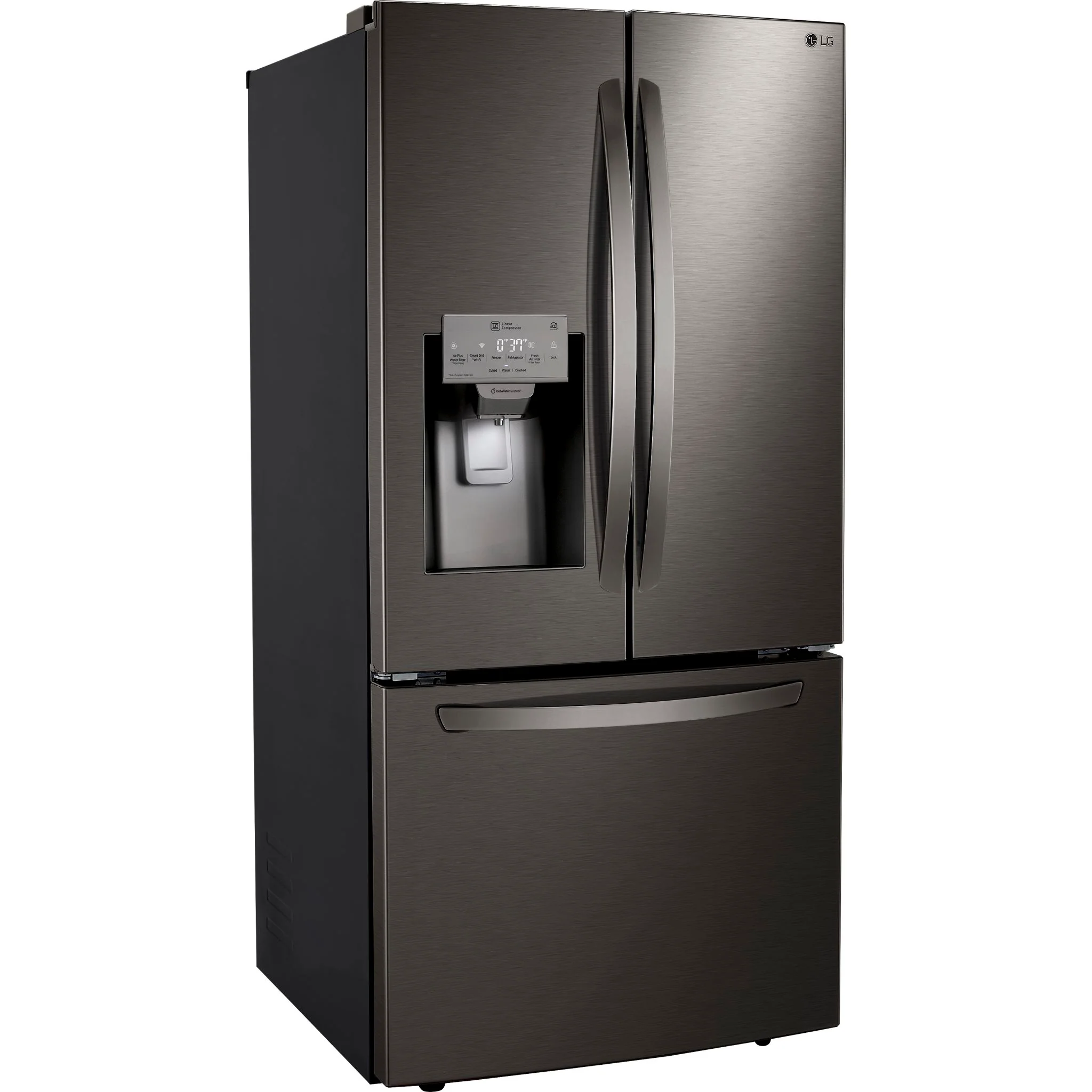 LG French Door Fridge (LRFXS2503D) - Black Stainless - Image 6