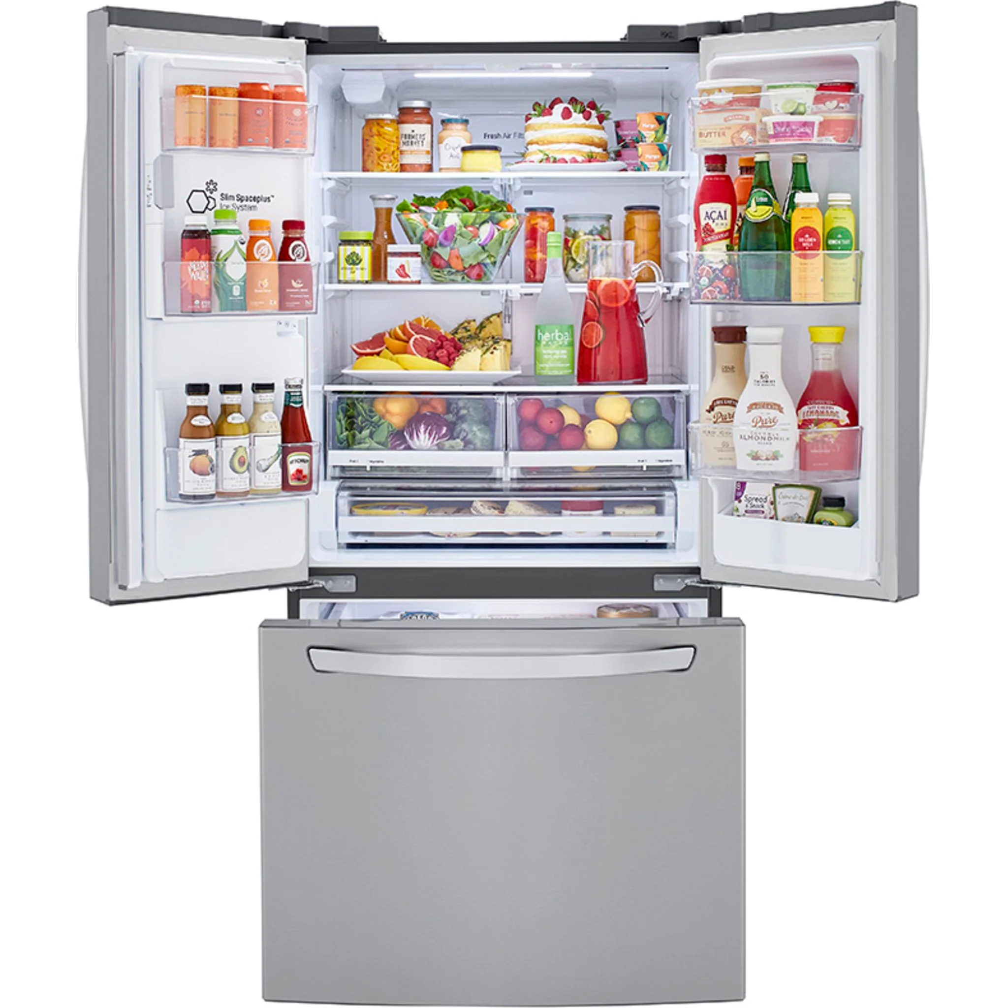 LG French Door Fridge (LRFXS2503S) - Stainless Steel - Image 4