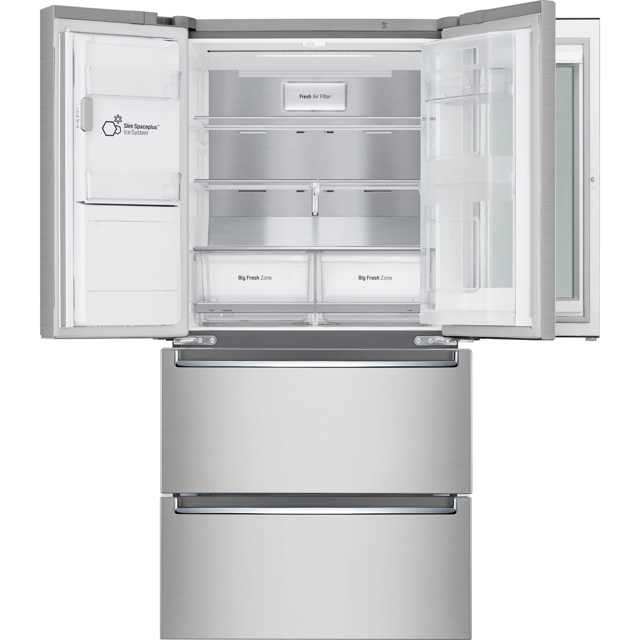 LG French Door Fridge (LRMVC1803S) - Stainless Steel - Image 3