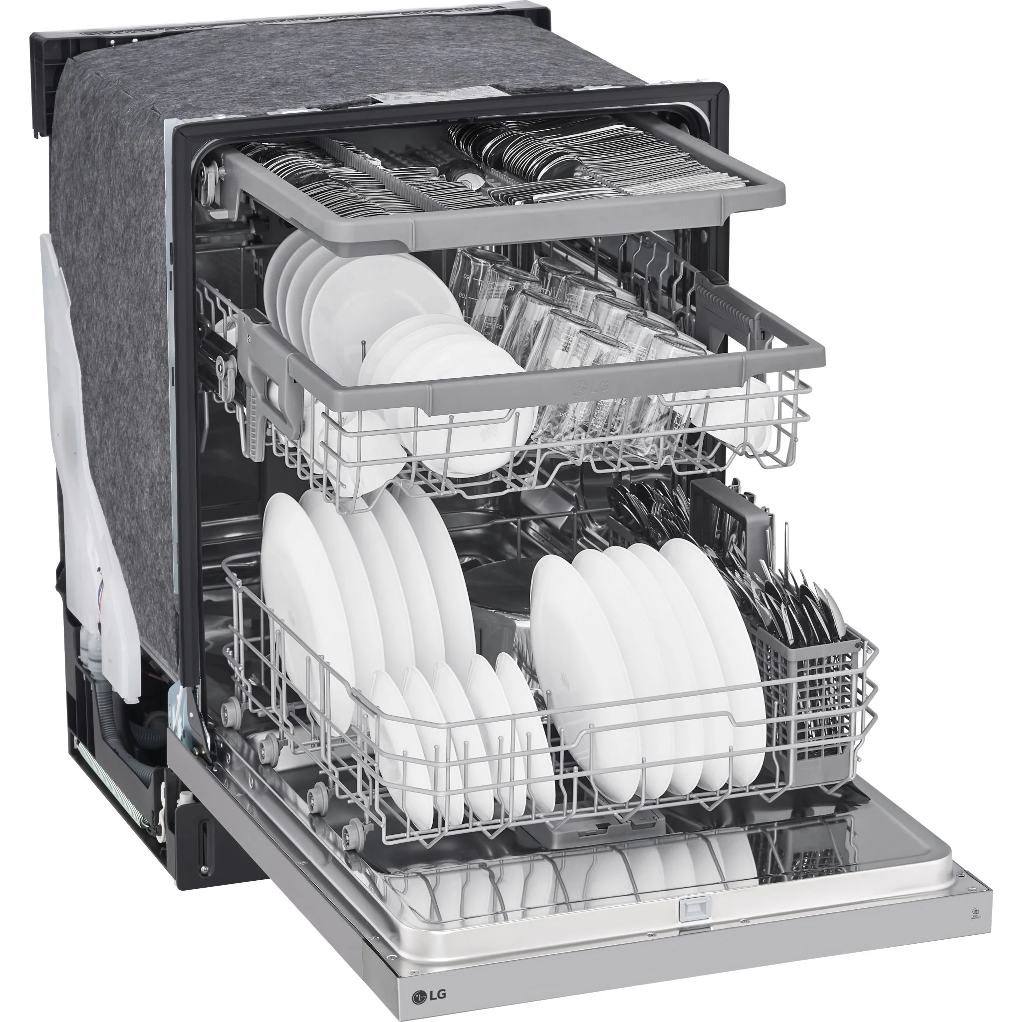 LG Front Control Dishwasher with 3rd rack and Dynamic Dry - Smudge Resistant Stainless Steel (LDFC3532S) - Image 10