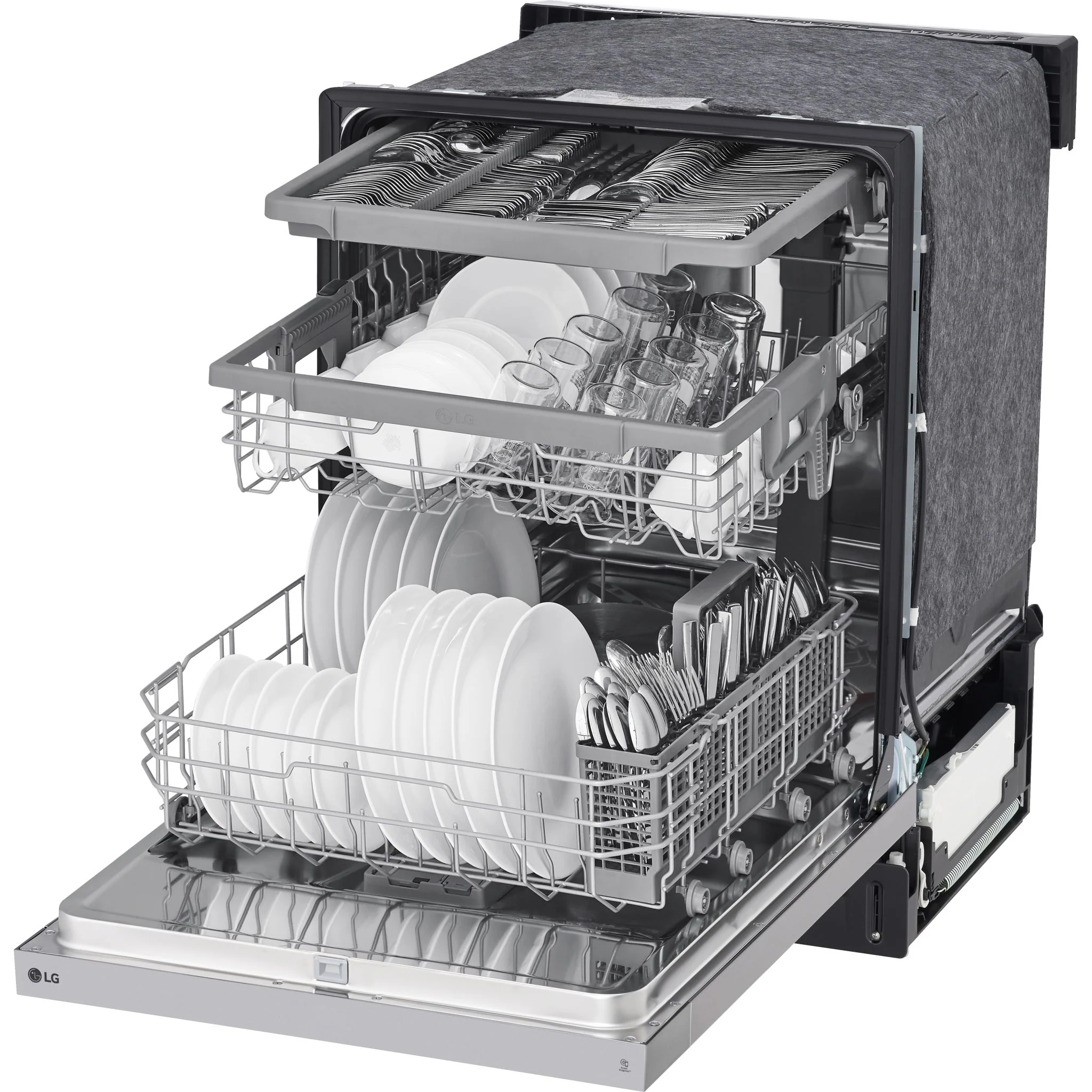 LG Front Control Dishwasher with 3rd rack and Dynamic Dry - Smudge Resistant Stainless Steel (LDFC3532S) - Image 12