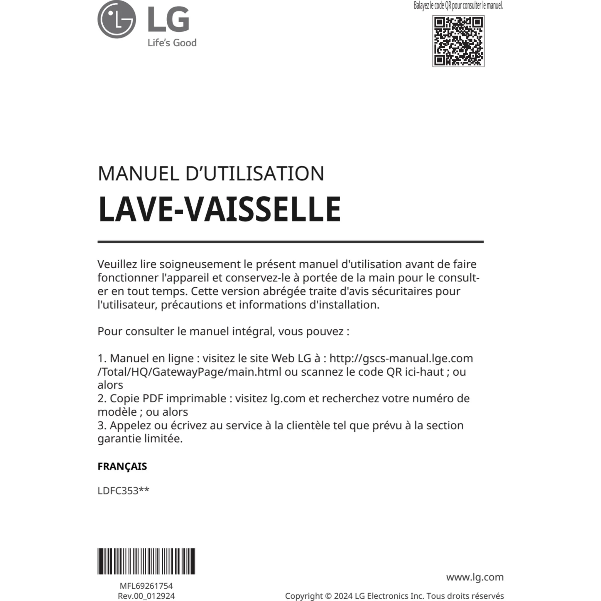 LG Front Control Dishwasher with 3rd rack and Dynamic Dry - Smudge Resistant Stainless Steel (LDFC3532S) - Image 17
