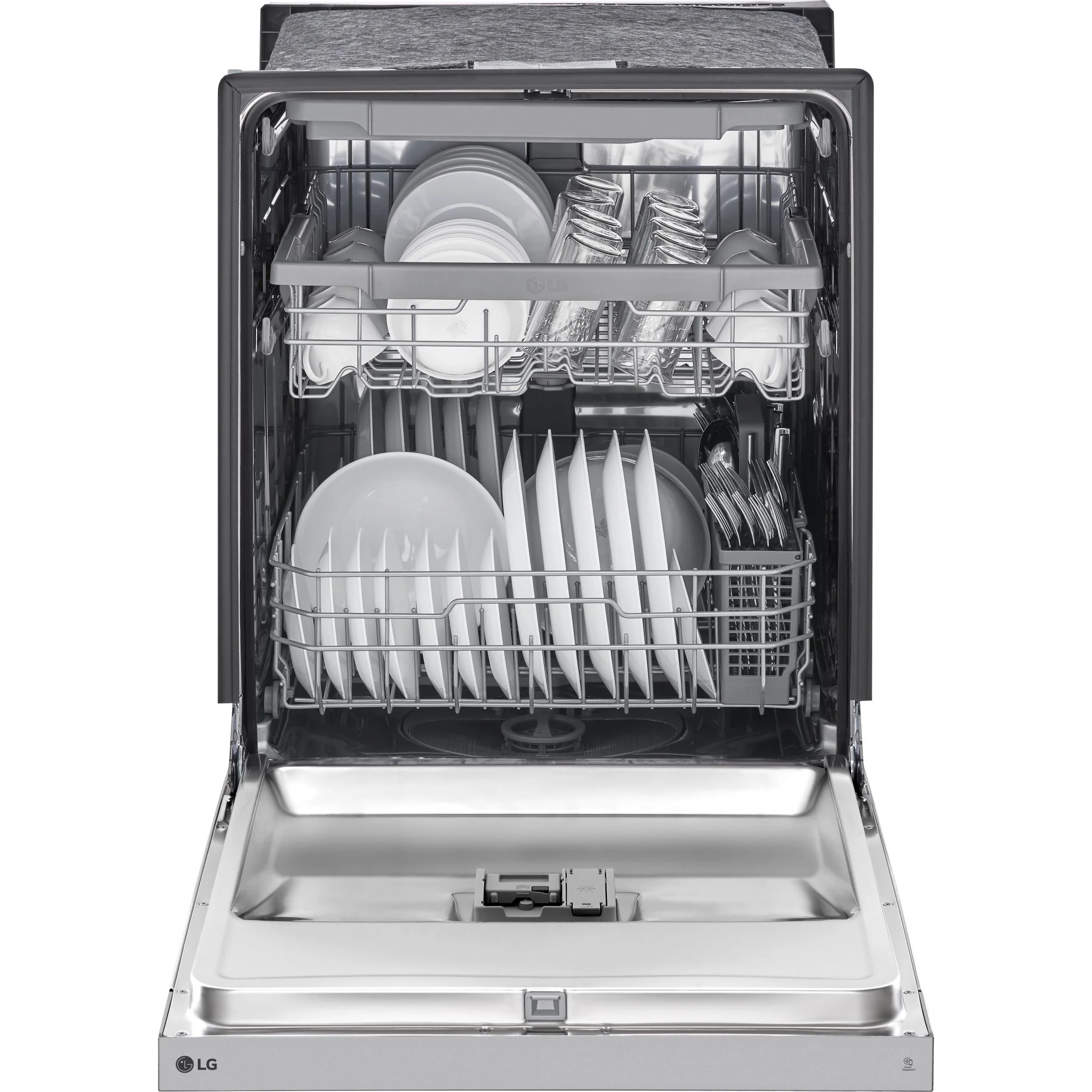LG Front Control Dishwasher with 3rd rack and Dynamic Dry - Smudge Resistant Stainless Steel (LDFC3532S) - Image 3