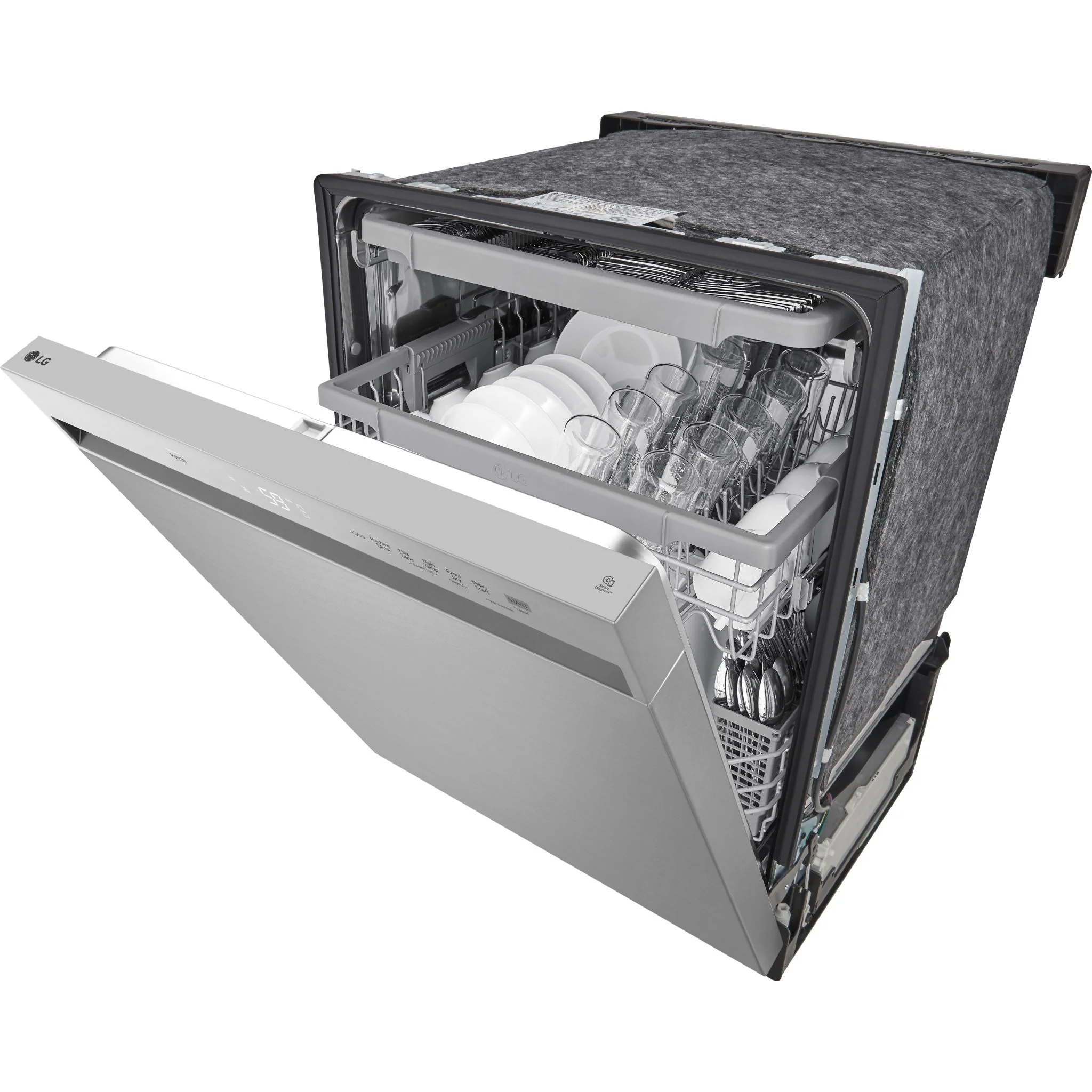 LG Front Control Dishwasher with 3rd rack and Dynamic Dry - Smudge Resistant Stainless Steel (LDFC3532S) - Image 8
