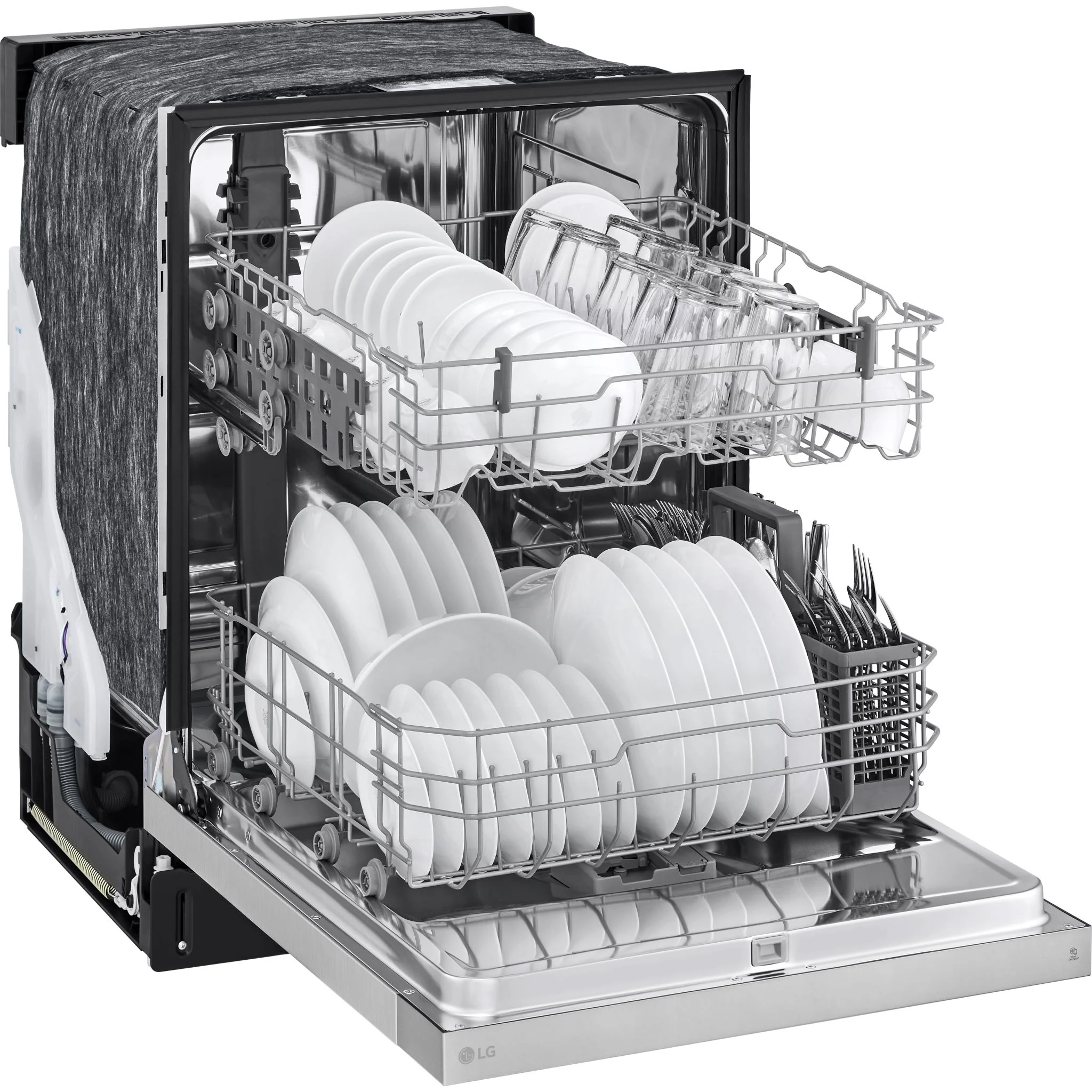 LG Front Control Dishwasher with LoDecibel Operation and Dynamic Dry - Platinum Silver (LDFC2423V) - Image 11