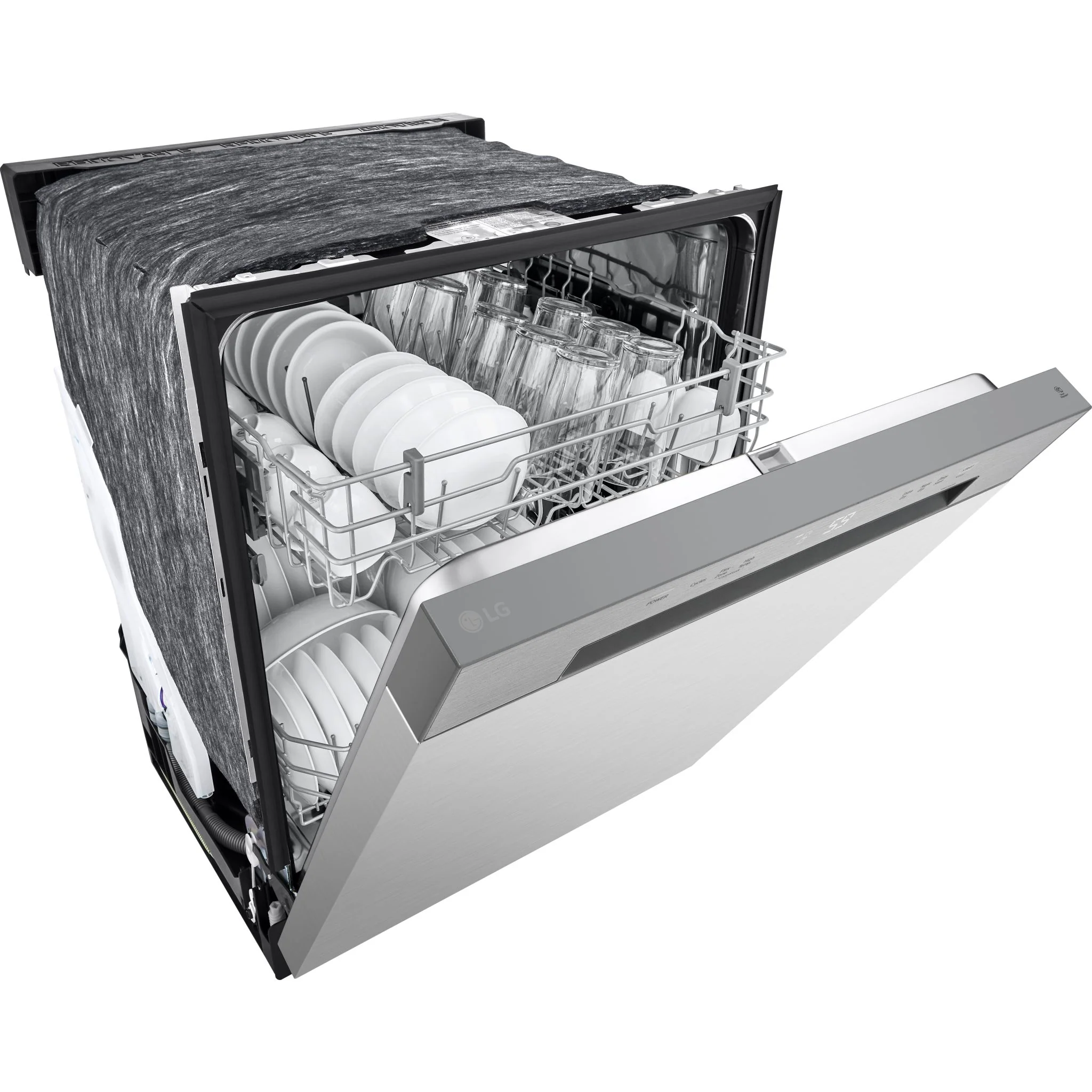 LG Front Control Dishwasher with LoDecibel Operation and Dynamic Dry - Platinum Silver (LDFC2423V) - Image 3
