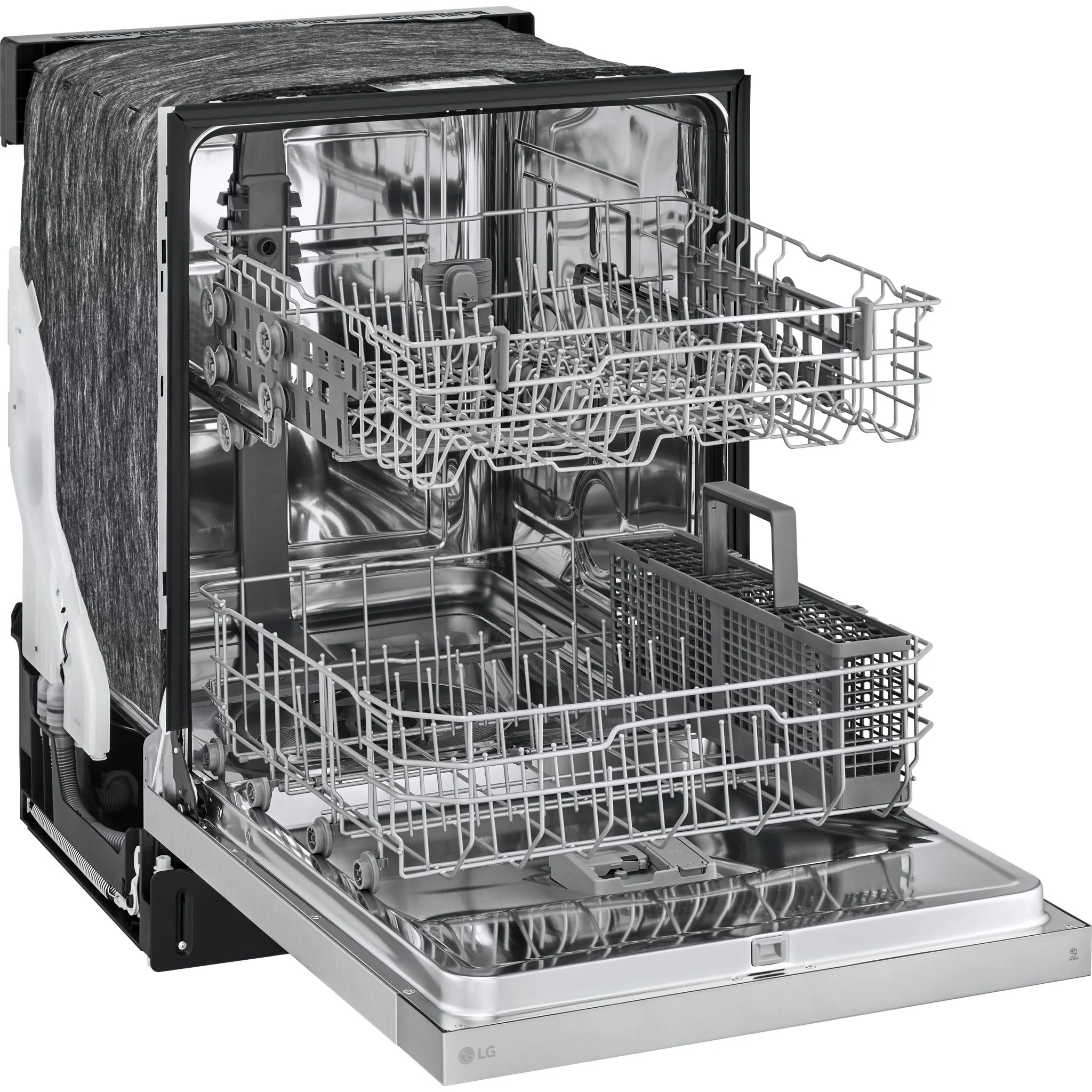 LG Front Control Dishwasher with LoDecibel Operation and Dynamic Dry - Platinum Silver (LDFC2423V) - Image 9