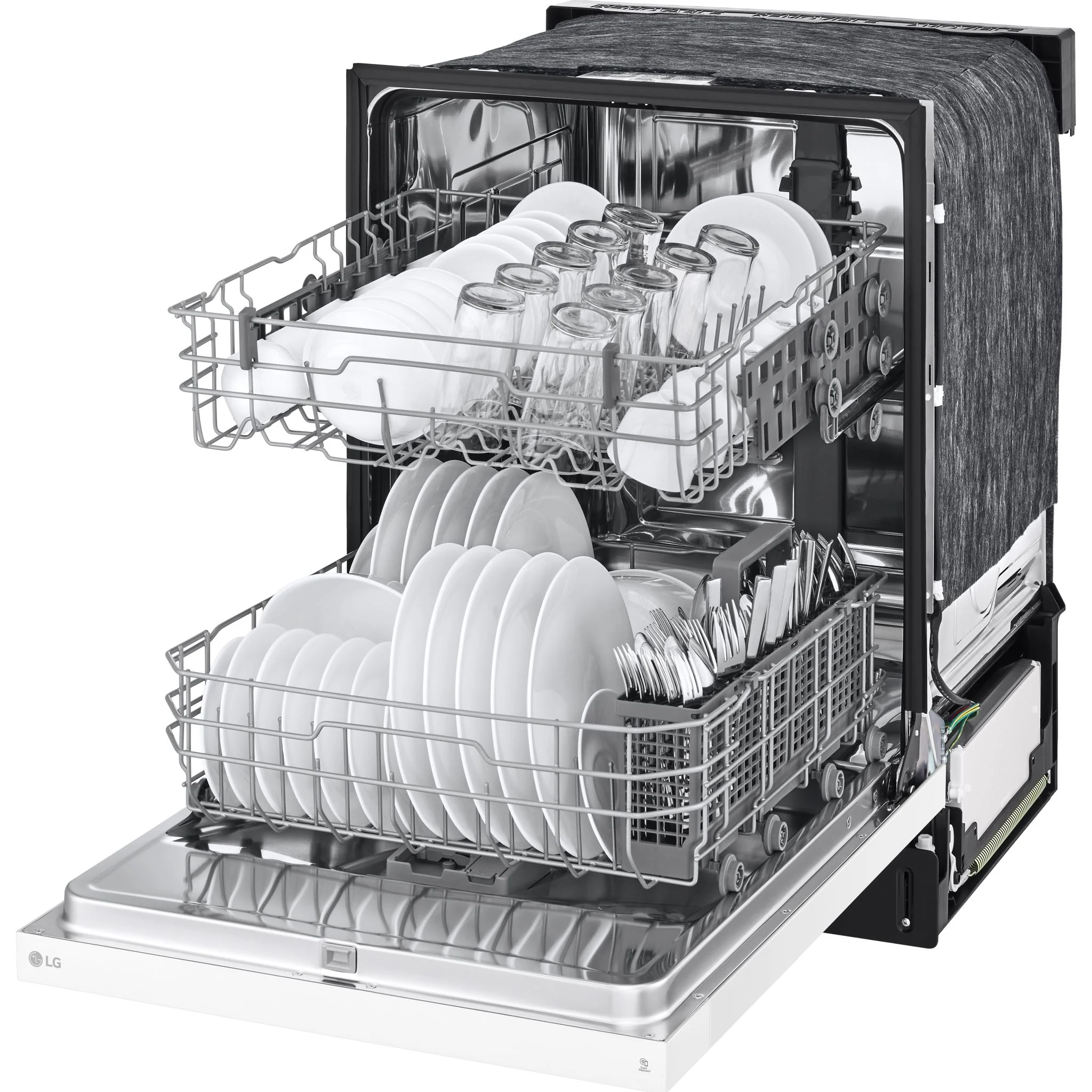 LG Front Control Dishwasher with LoDecibel Operation and Dynamic Dry - White (LDFC2423W) - Image 14