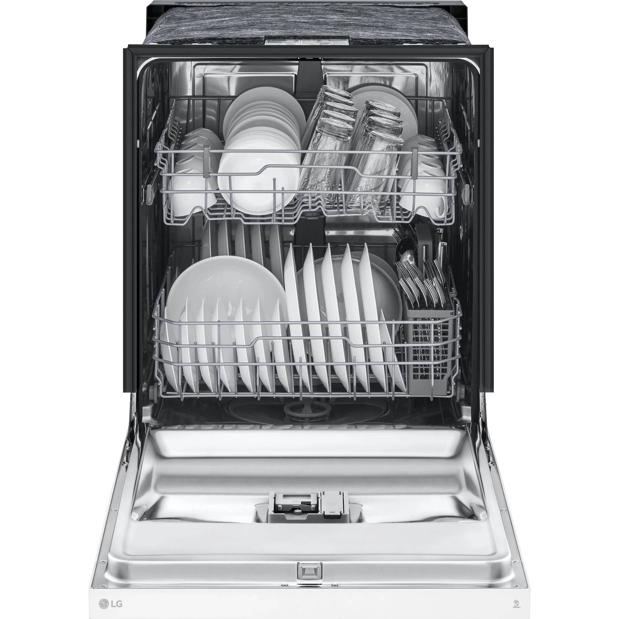 LG Front Control Dishwasher with LoDecibel Operation and Dynamic Dry - White (LDFC2423W) - Image 7