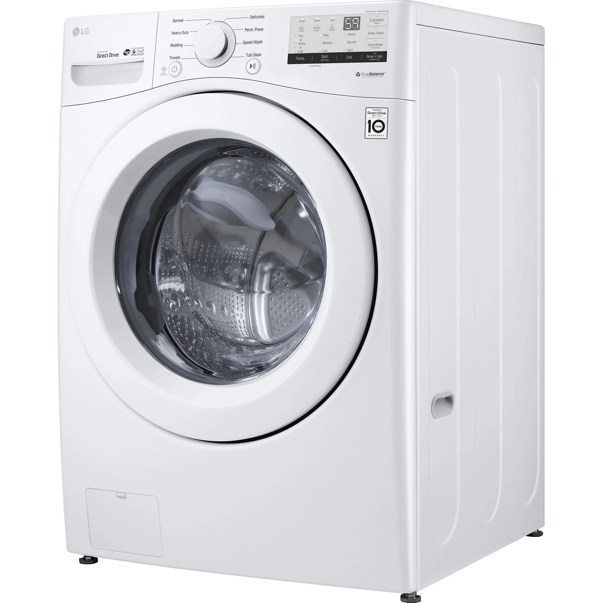 LG Front Load Pair (DLE3400W-WM3400CW) - White - Image 2