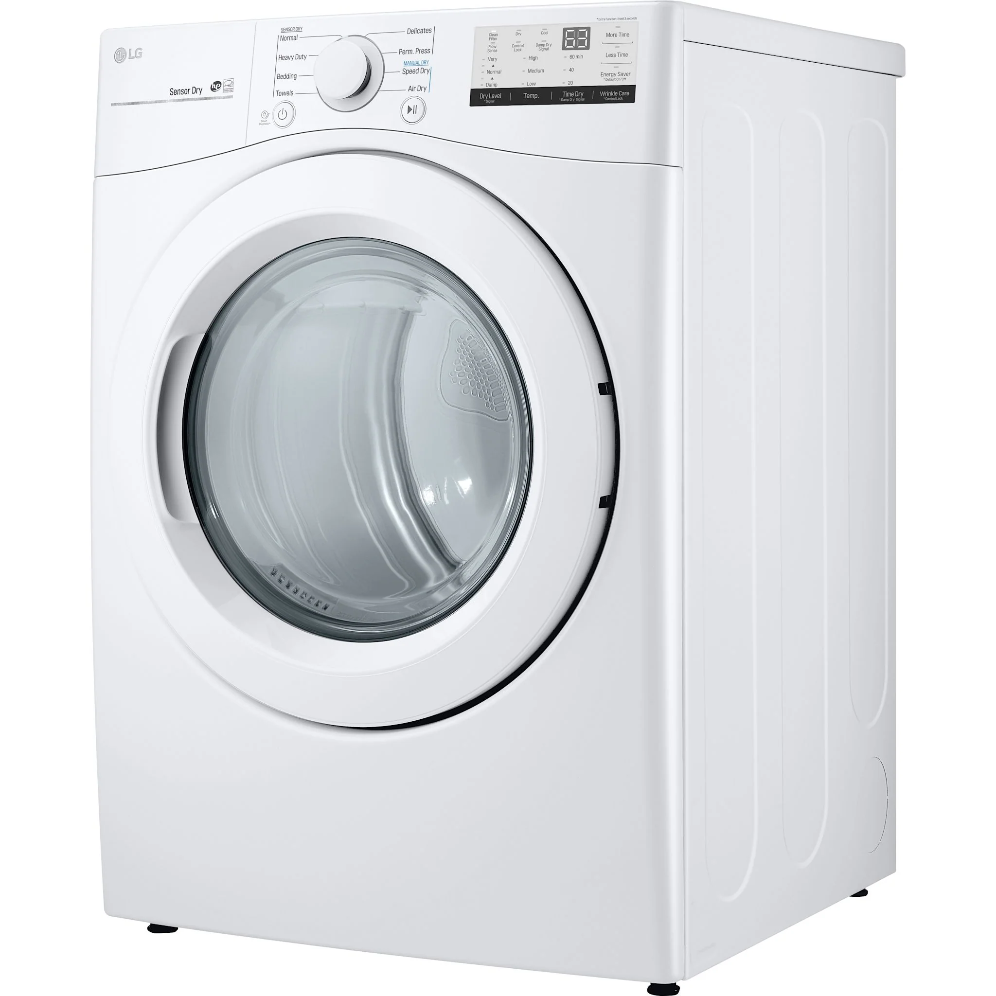 LG Front Load Pair (DLE3400W-WM3400CW) - White - Image 3