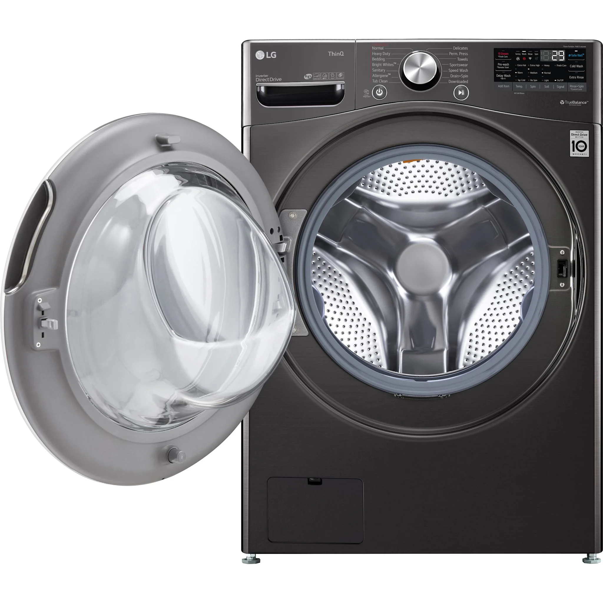 LG Front Load Pair (WM4100HBA/DLEX4200B) - Black Steel - Image 5