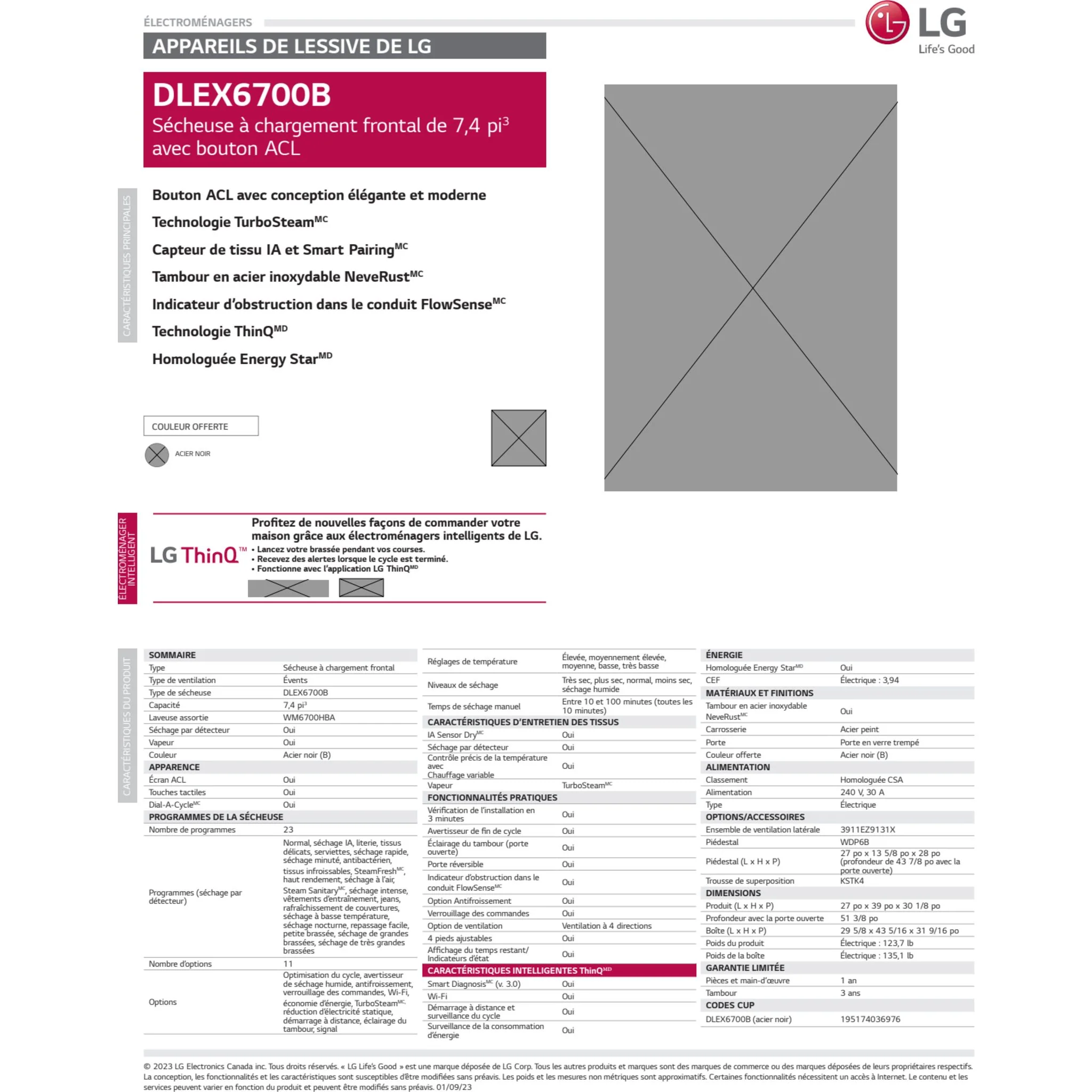 LG Front Load Pair (WM6700HBA-DLEX6700B) - Black Stainless Steel - Image 7