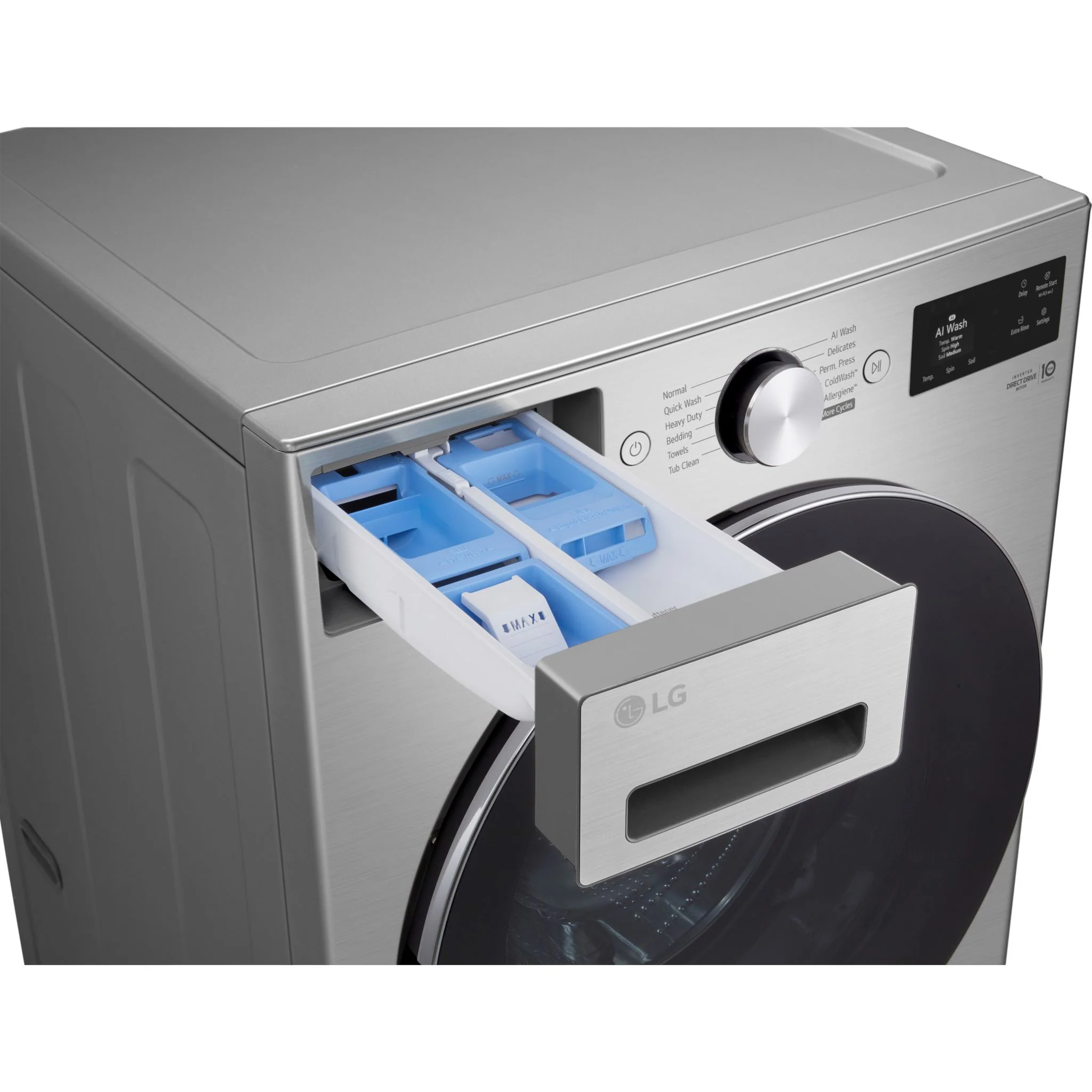 LG Front Load Washer (WM5800HVA) - Stainless Steel - Image 10