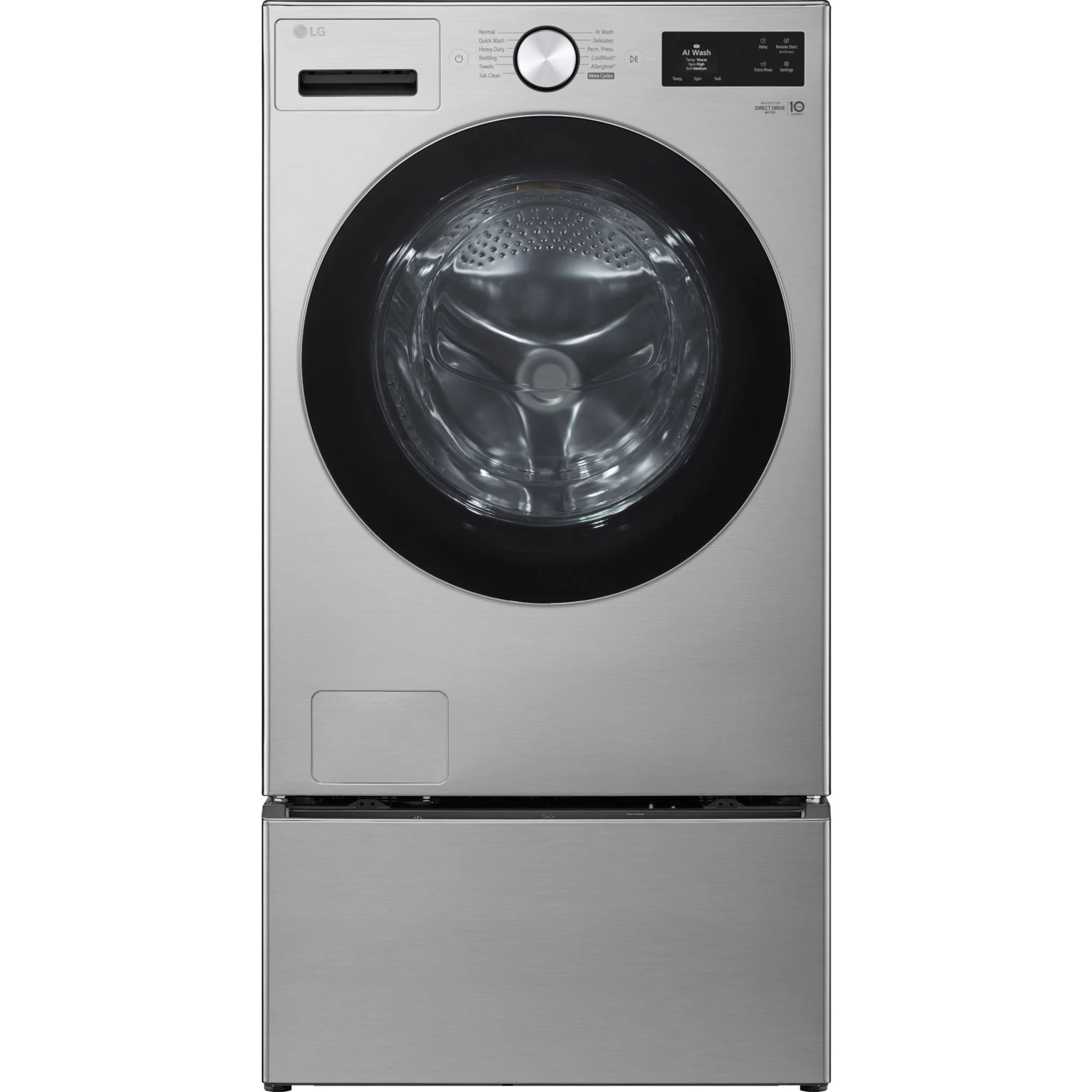 LG Front Load Washer (WM5800HVA) - Stainless Steel - Image 13