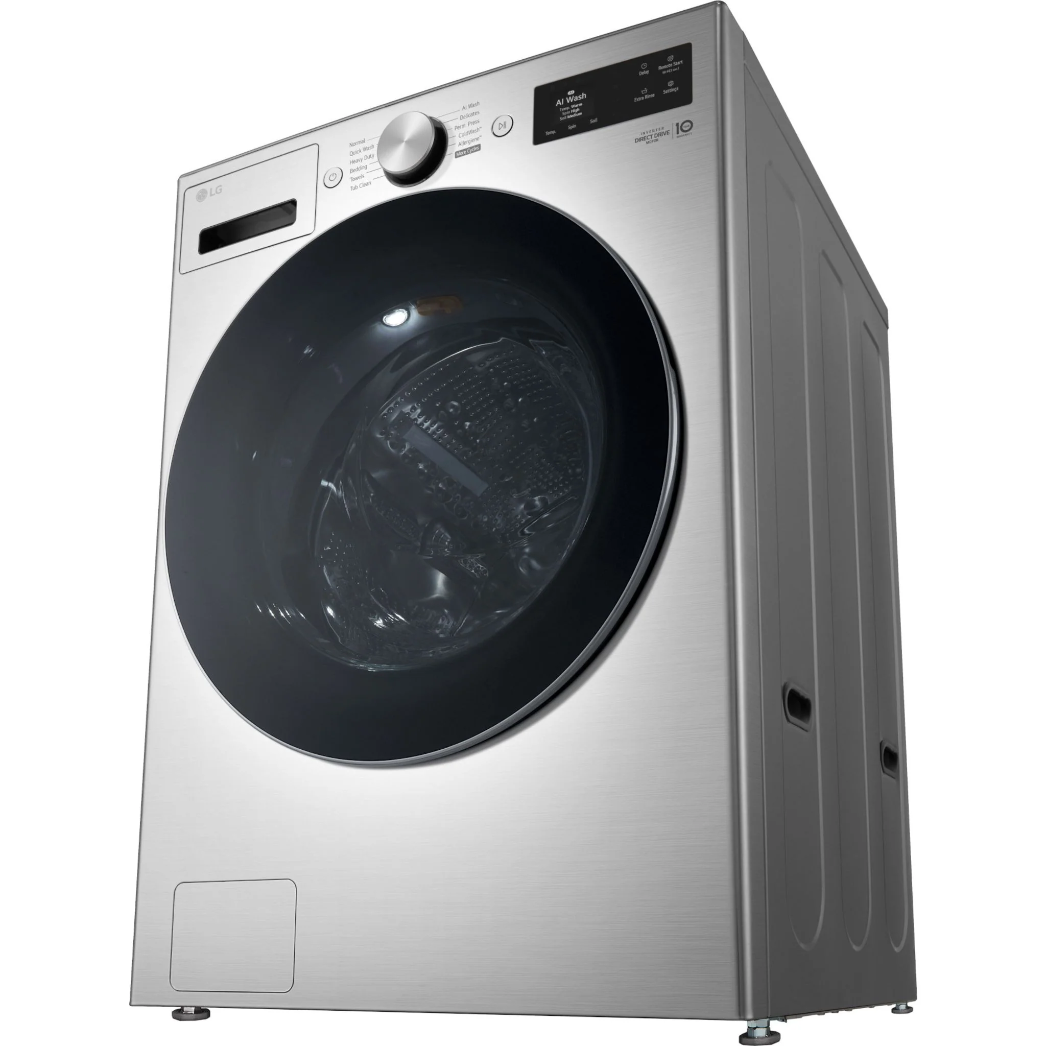 LG Front Load Washer (WM5800HVA) - Stainless Steel - Image 2