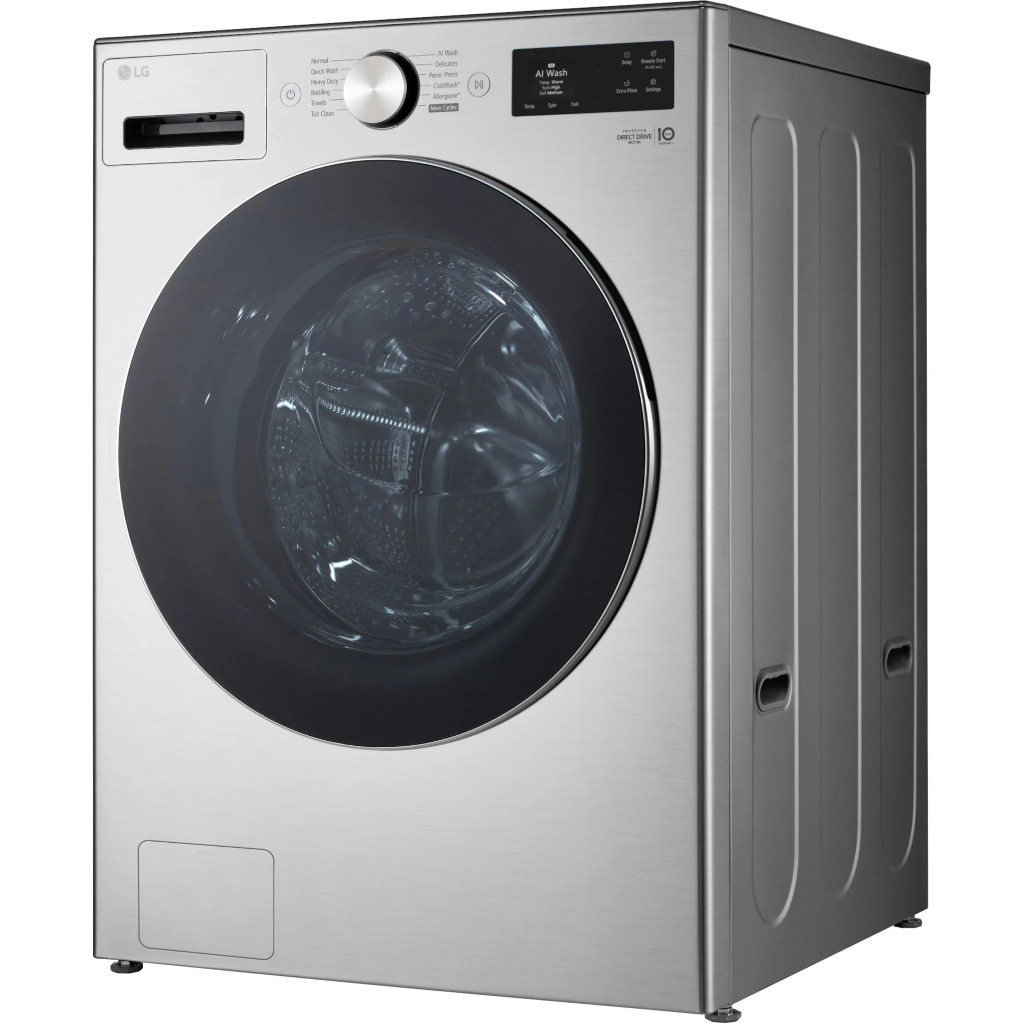 LG Front Load Washer (WM5800HVA) - Stainless Steel - Image 5