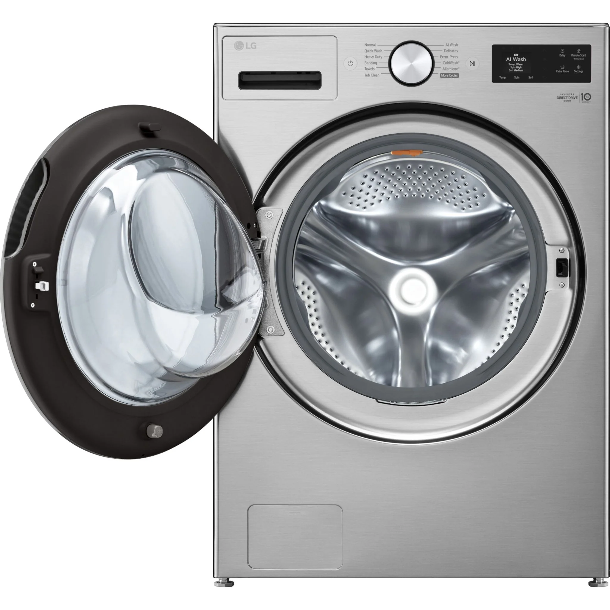 LG Front Load Washer (WM5800HVA) - Stainless Steel - Image 7
