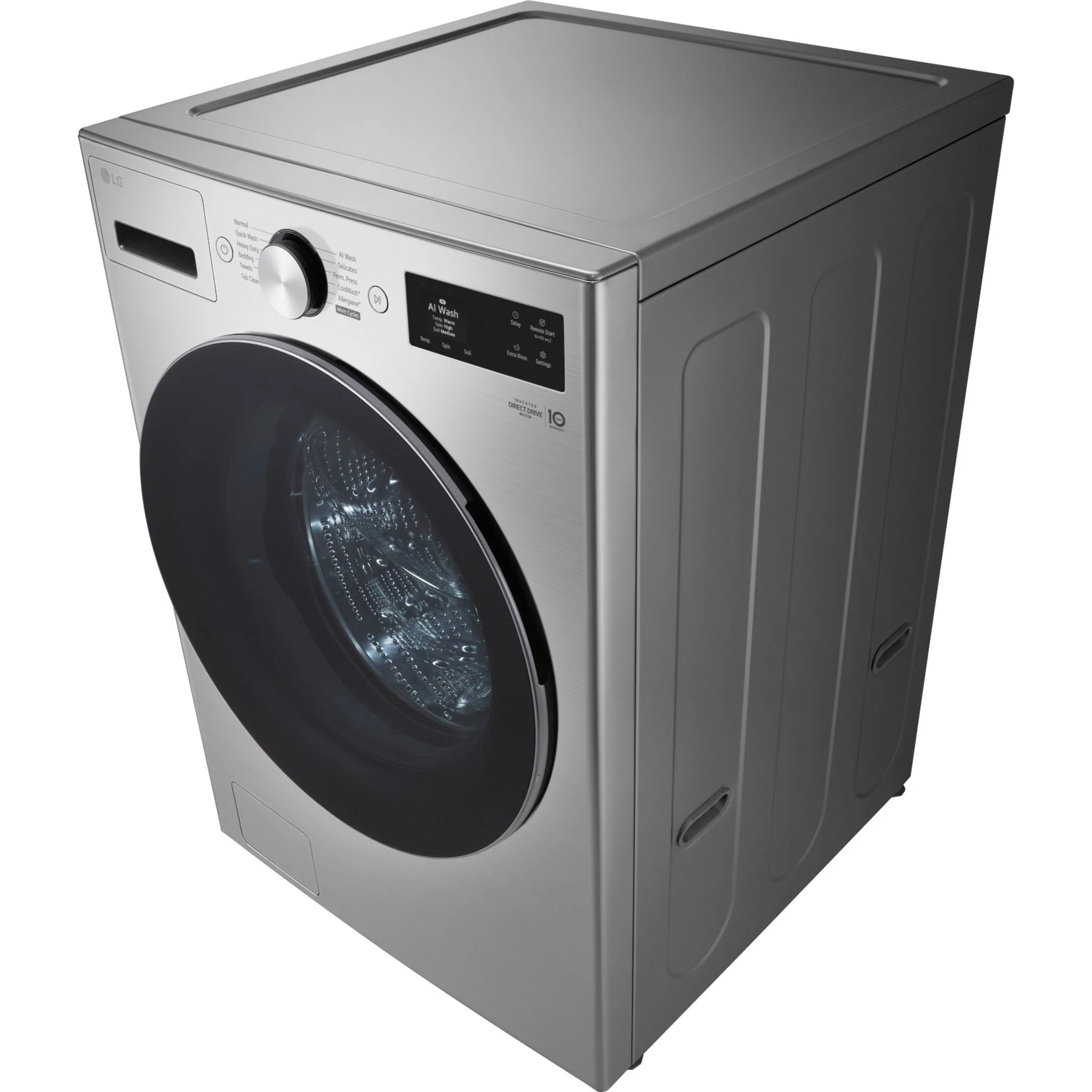 LG Front Load Washer (WM5800HVA) - Stainless Steel - Image 9