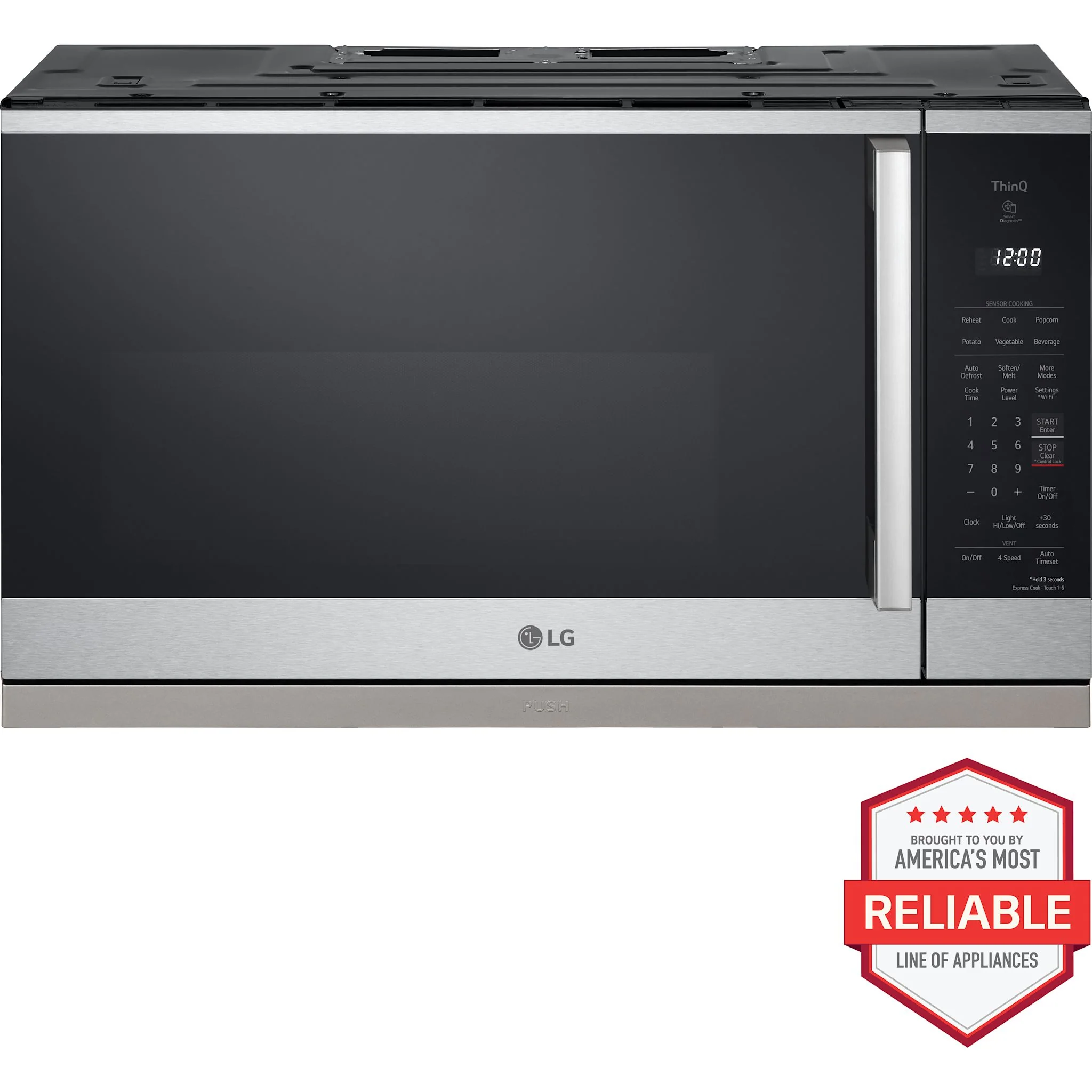 LG OTR Microwave (MVEL2125X) - stainless steel - Image 14