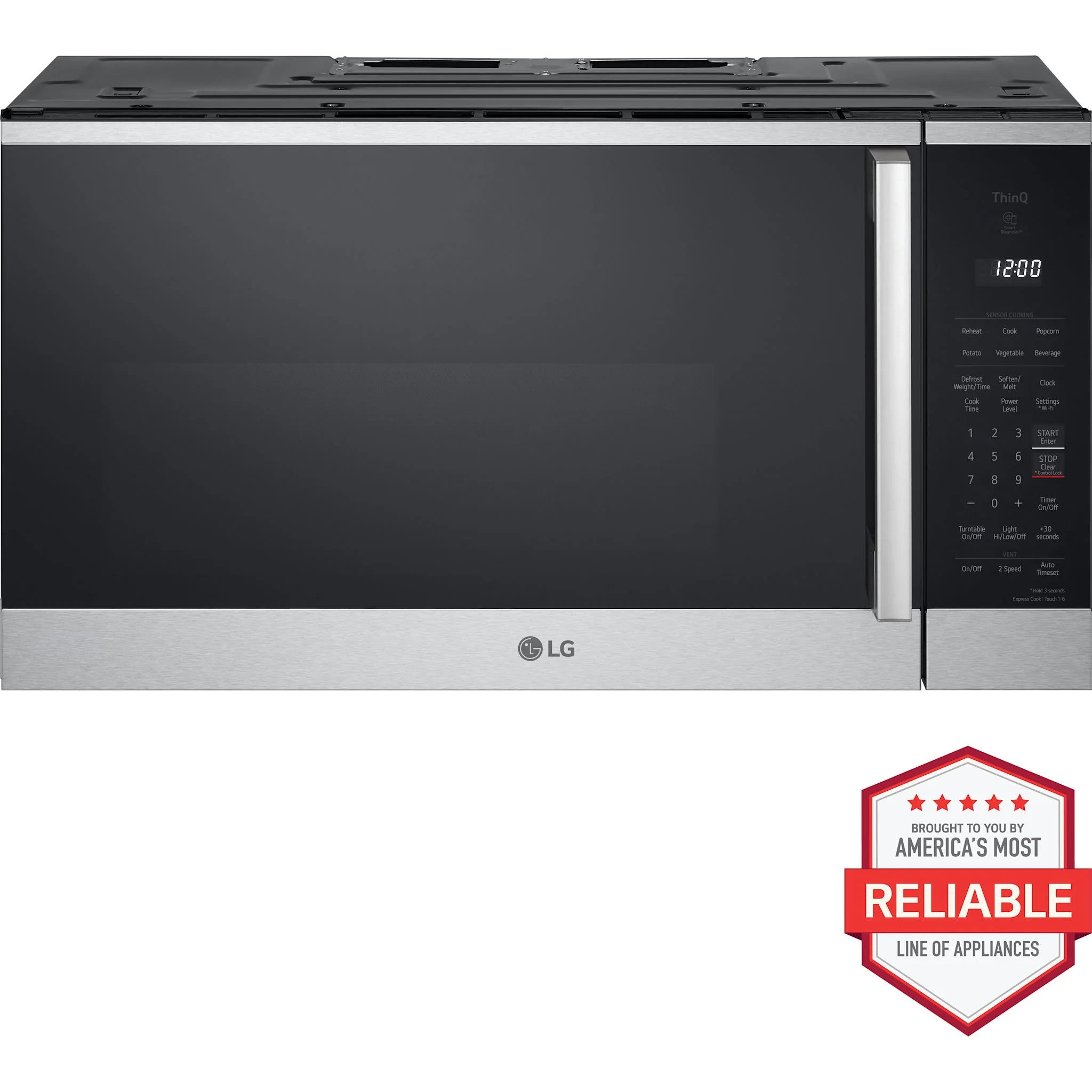 LG OTR Microwave (MVEM1825X) - stainless steel - Image 2