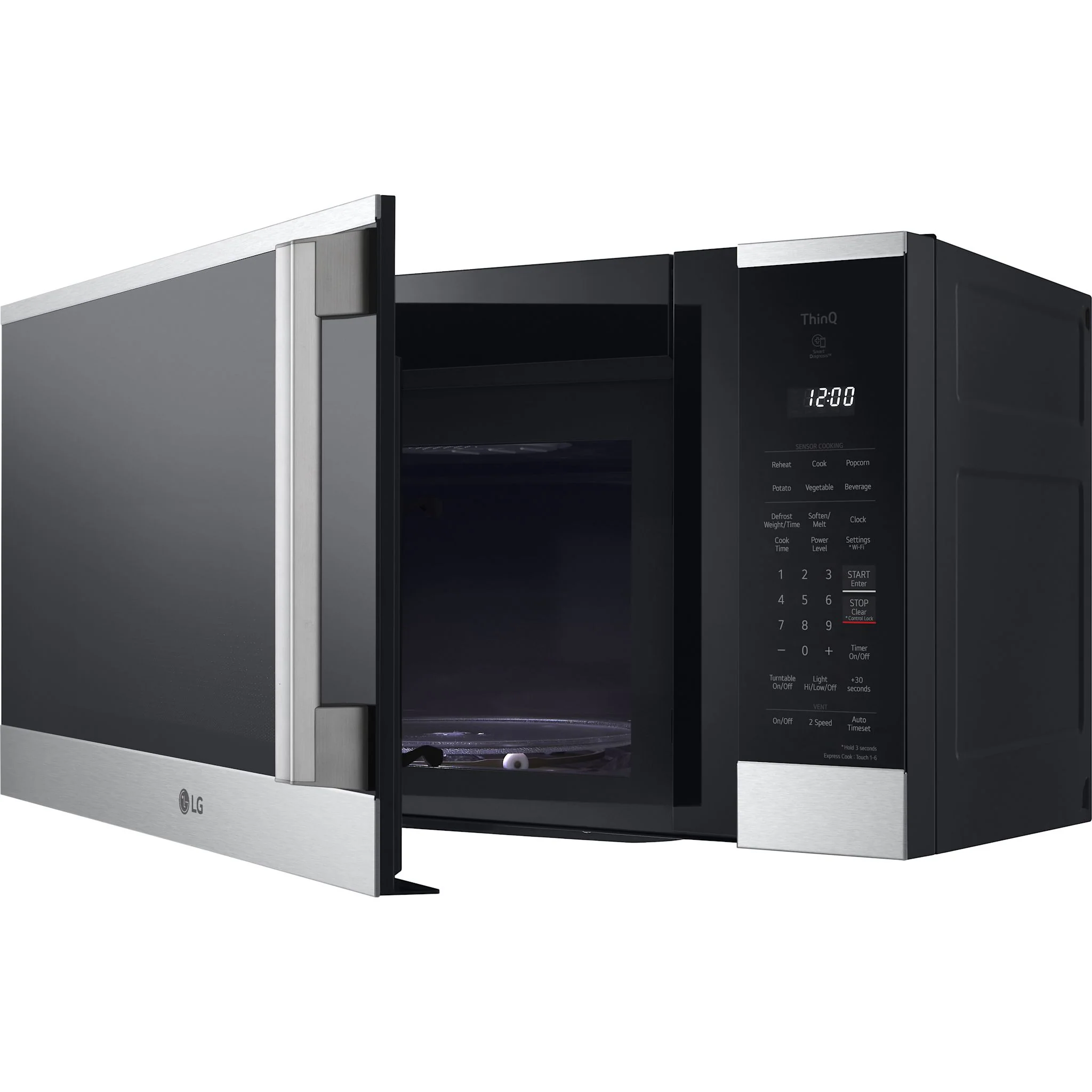 LG OTR Microwave (MVEM1825X) - stainless steel - Image 7
