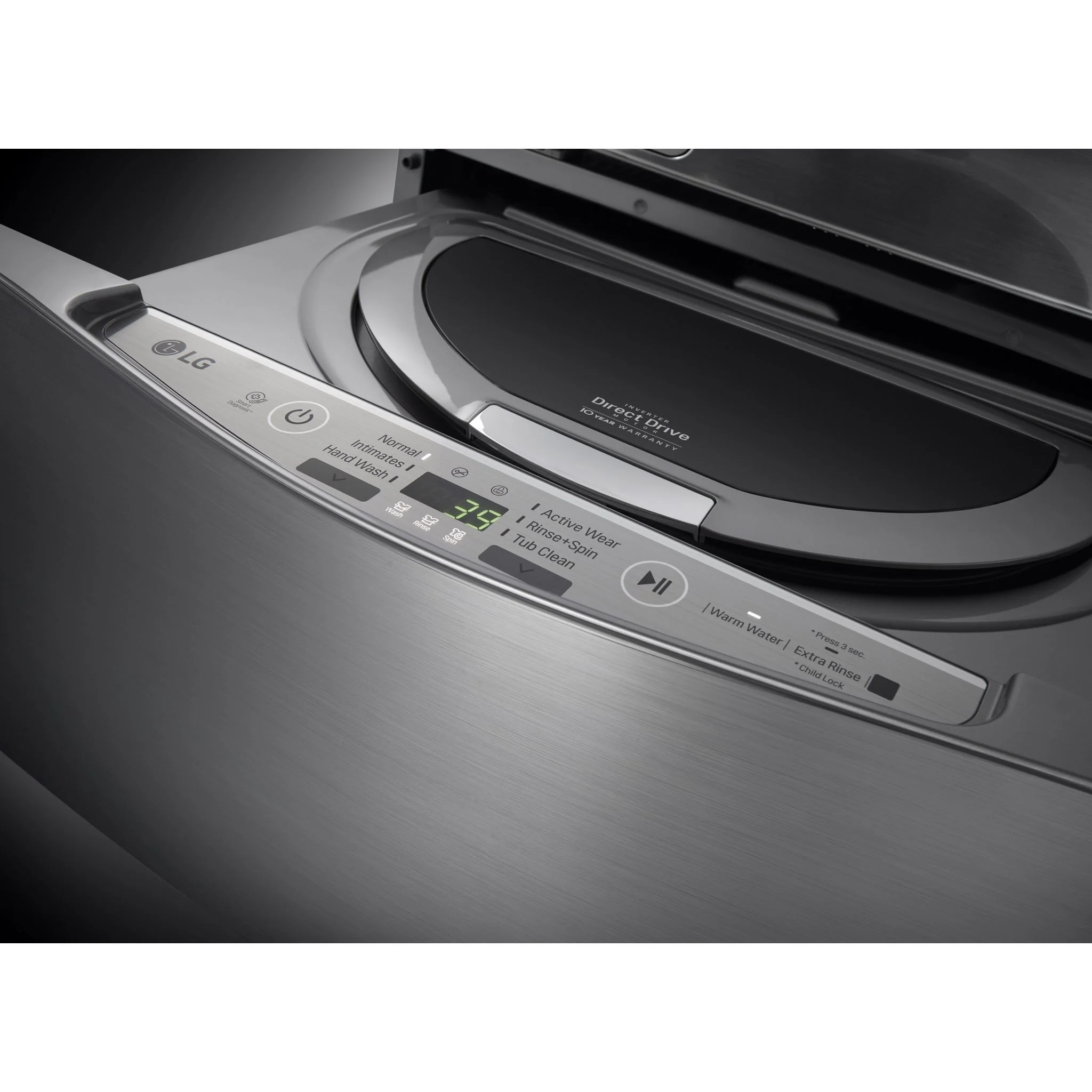 LG Pedestal Washer (WD200CV) - Graphite Steel - Image 2