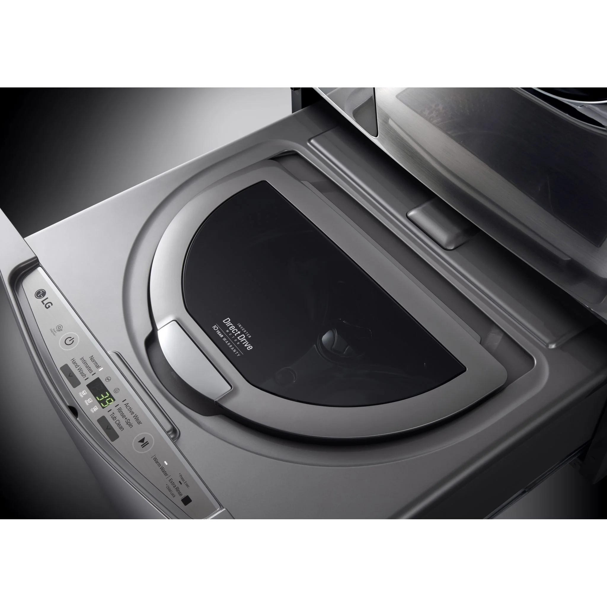 LG Pedestal Washer (WD200CV) - Graphite Steel - Image 3