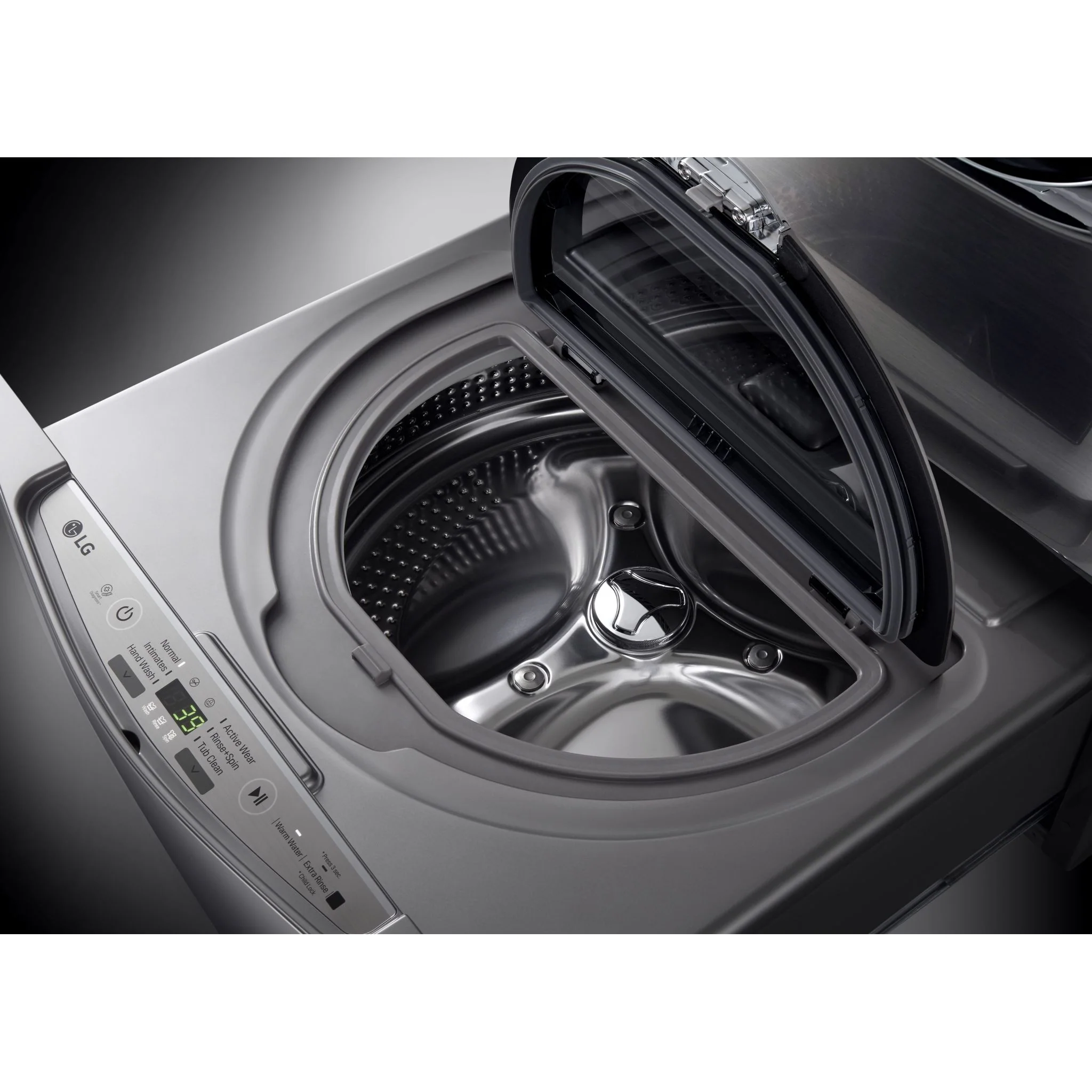 LG Pedestal Washer (WD200CV) - Graphite Steel - Image 4