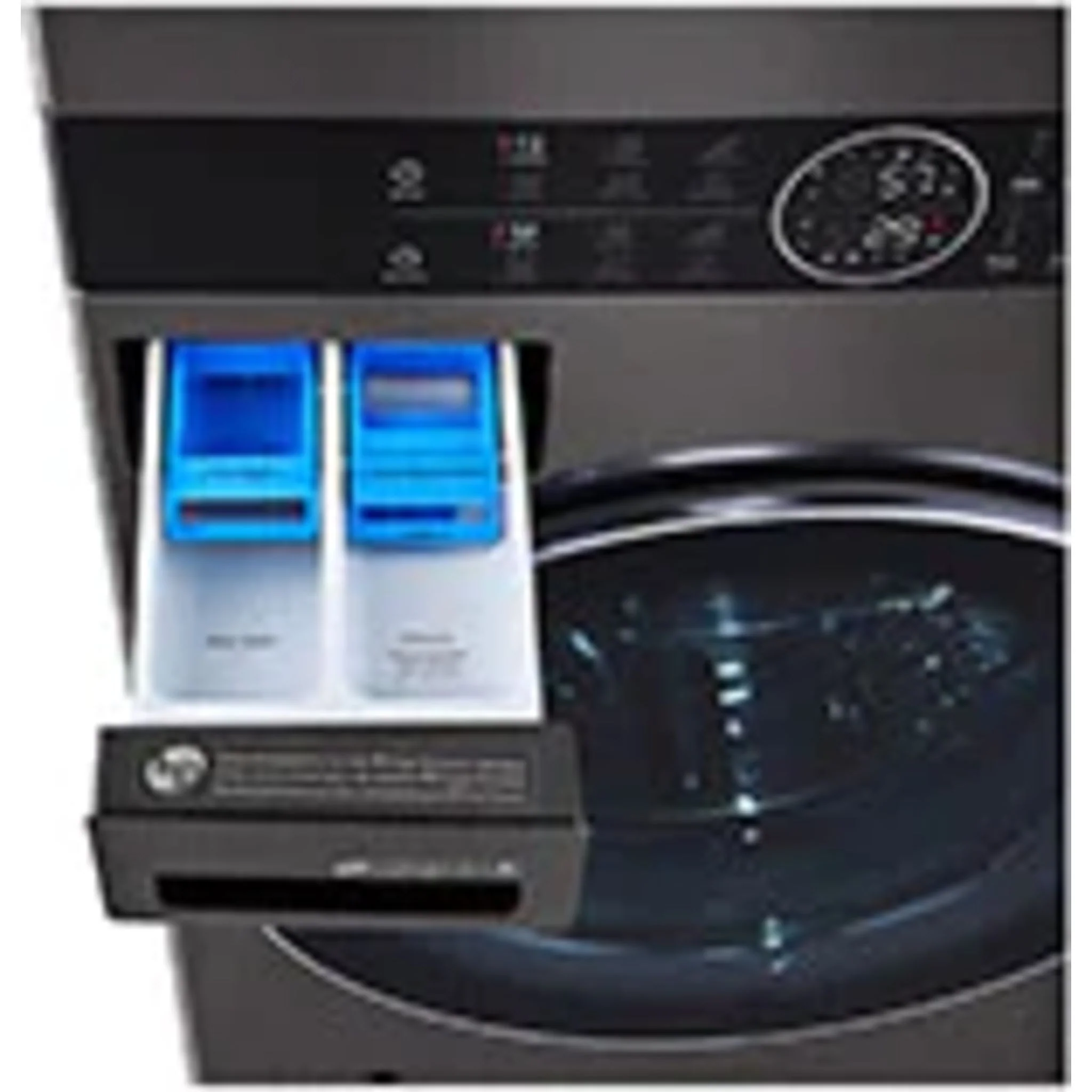 LG Single Unit Front Load LG WashTower® with Centre Control™ 5.2 cu. ft. Washer and 7.4 cu. ft. Electric Dryer - Black (WKEX200HBA) - Image 6