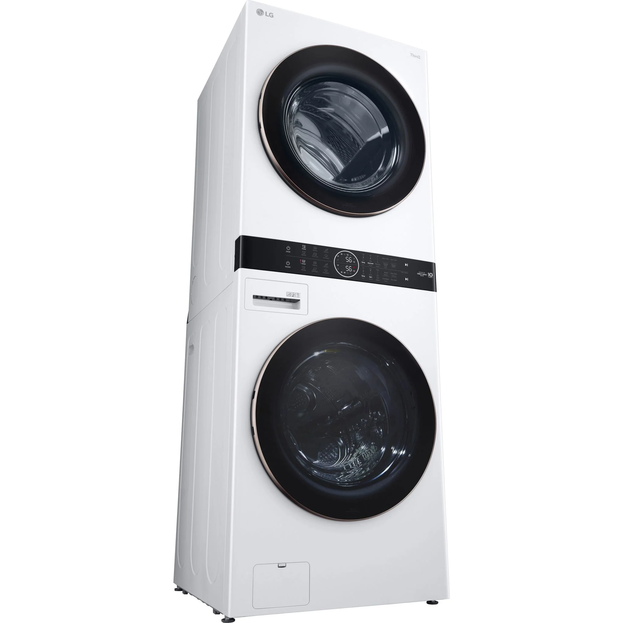 LG Single Unit Front Load LG WashTower® with Centre Control™ 5.2 cu. ft. Washer and 7.4 cu. ft. Electric Dryer - White (WKE100HWA) - Image 11