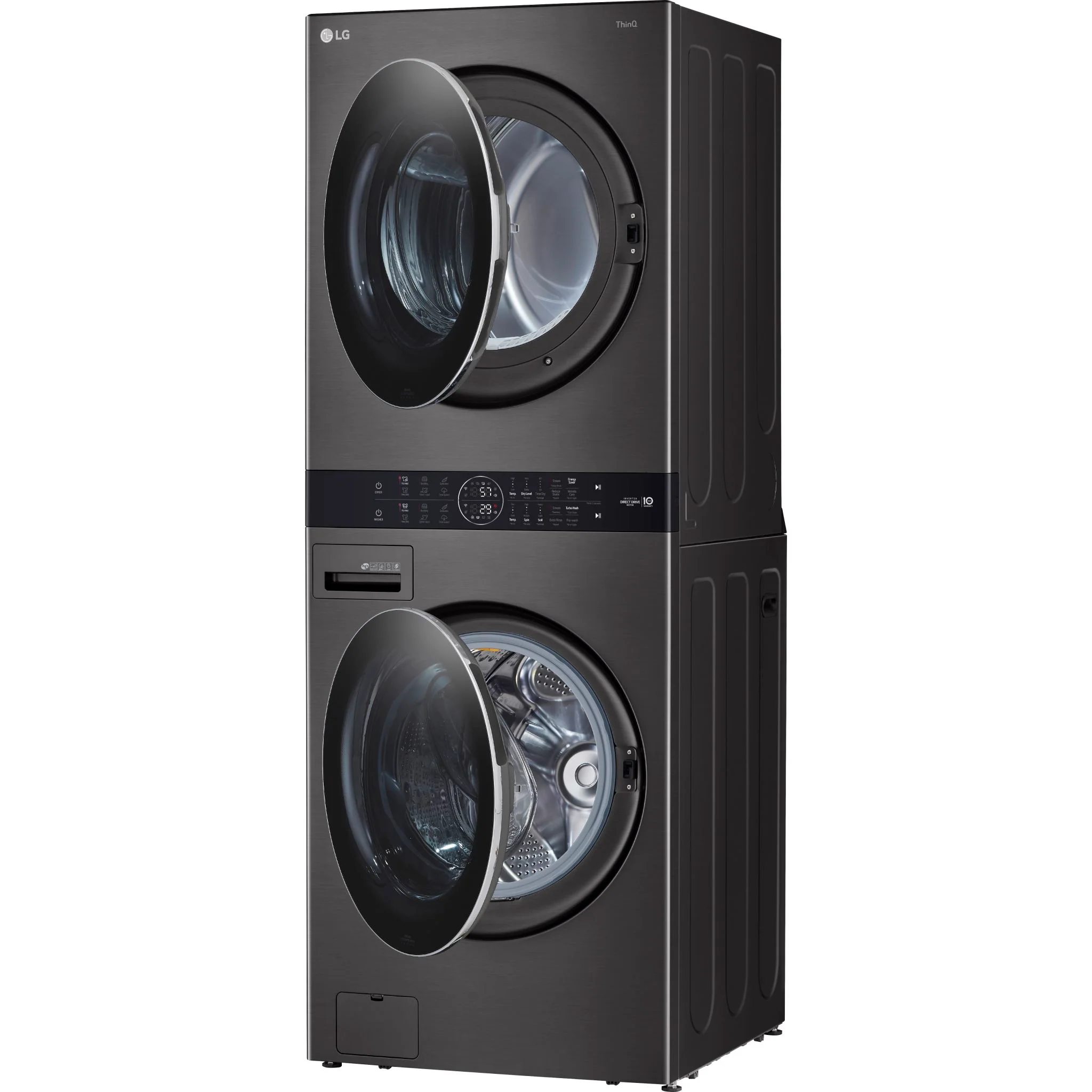 LG Single Unit Front Load LG WashTower® with Centre Control™ 5.2 cu. ft. Washer and 7.4 cu. ft. Gas - Black (WKGX201HBA) - Image 11