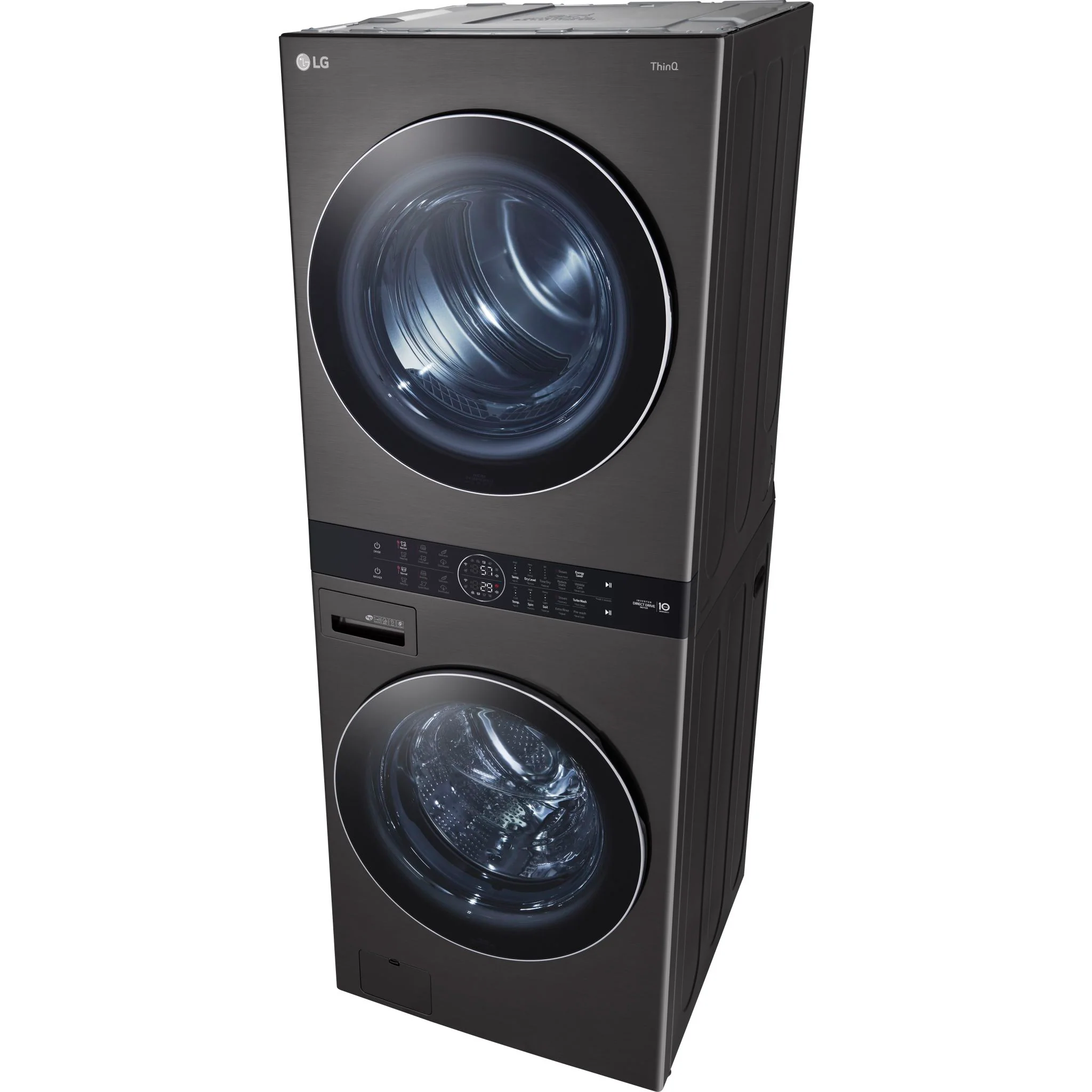 LG Single Unit Front Load LG WashTower® with Centre Control™ 5.2 cu. ft. Washer and 7.4 cu. ft. Gas - Black (WKGX201HBA) - Image 7