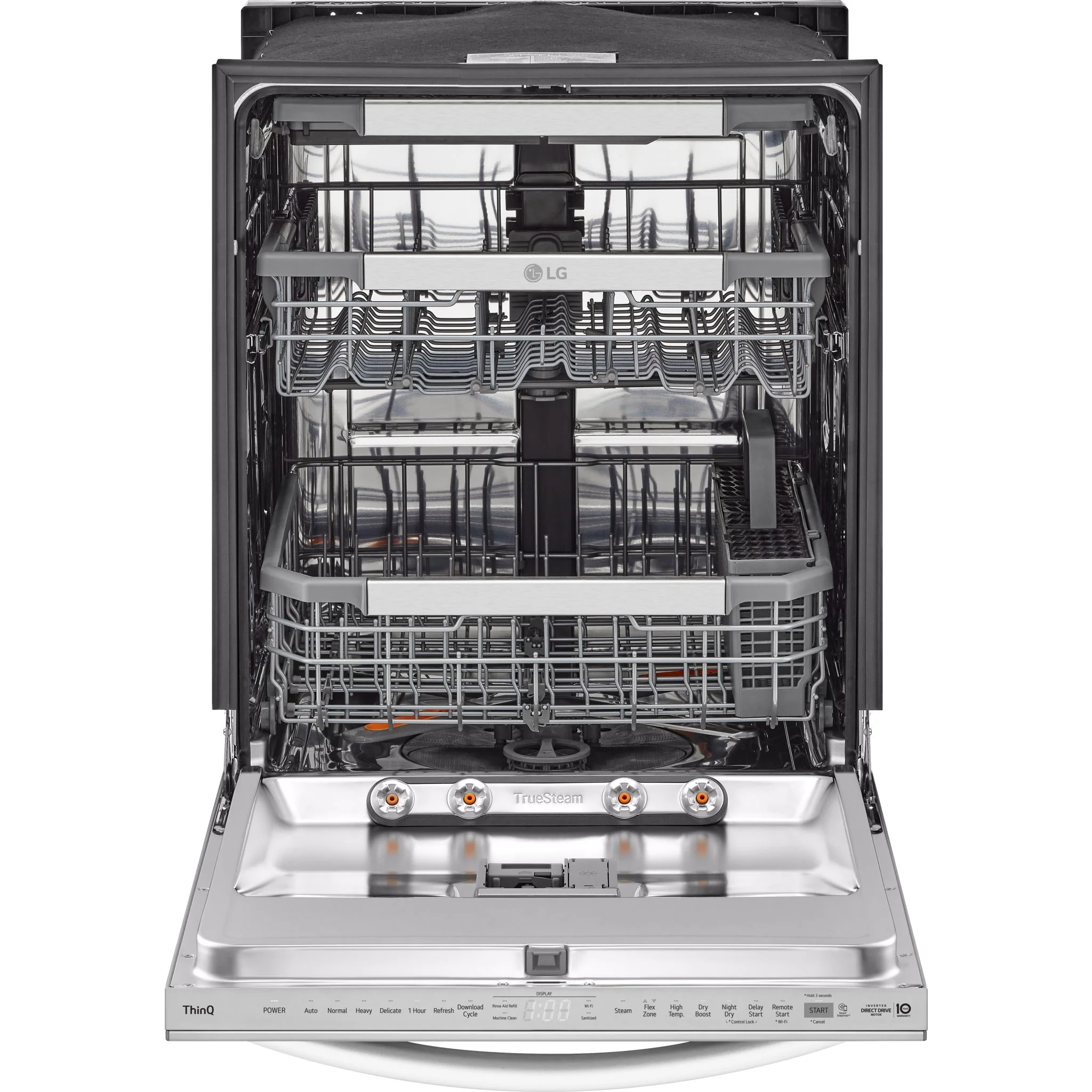 LG Smart Top Control Dishwasher with 1-Hour Wash & Dry, QuadWash Pro®, TrueSteam®, and Dynamic Heat Dry - Black Stainless (LDTH7972S) - Image 2