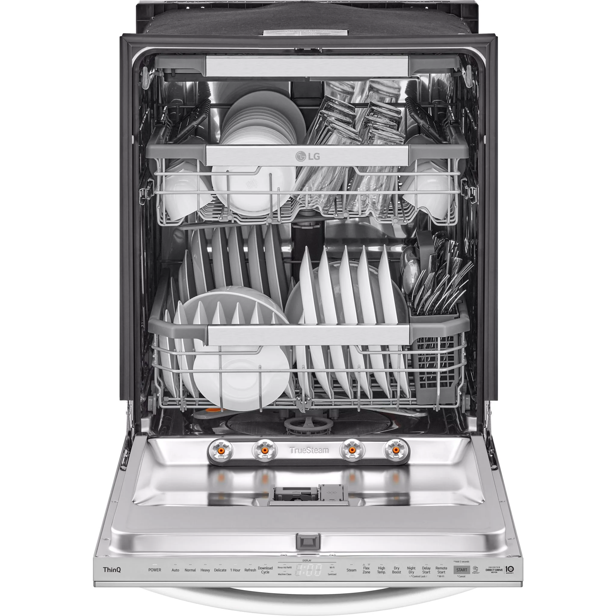 LG Smart Top Control Dishwasher with 1-Hour Wash & Dry, QuadWash Pro®, TrueSteam®, and Dynamic Heat Dry - Black Stainless (LDTH7972S) - Image 3