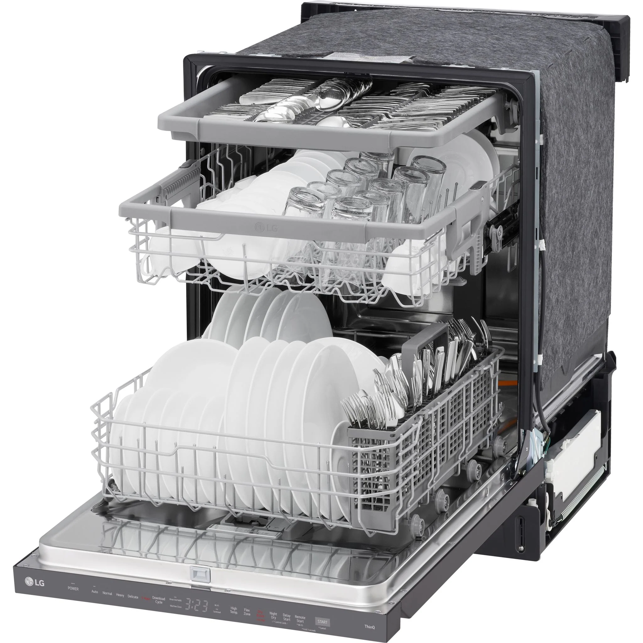 LG Smart Top Control Dishwasher with QuadWash Pro and 1-hour Wash & Dry - Black Stainless (LDPH5554D) - Image 12