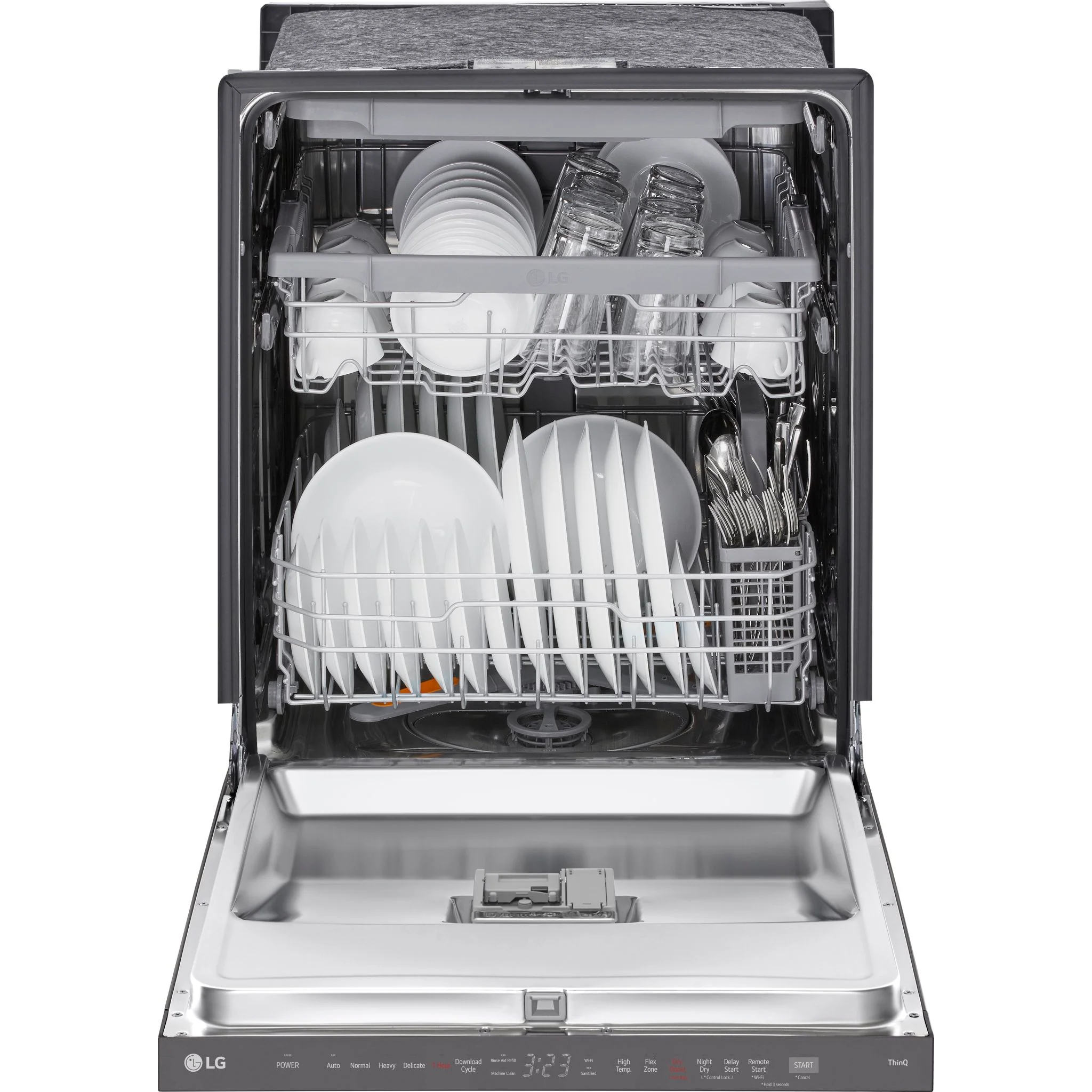 LG Smart Top Control Dishwasher with QuadWash Pro and 1-hour Wash & Dry - Black Stainless (LDPH5554D) - Image 3
