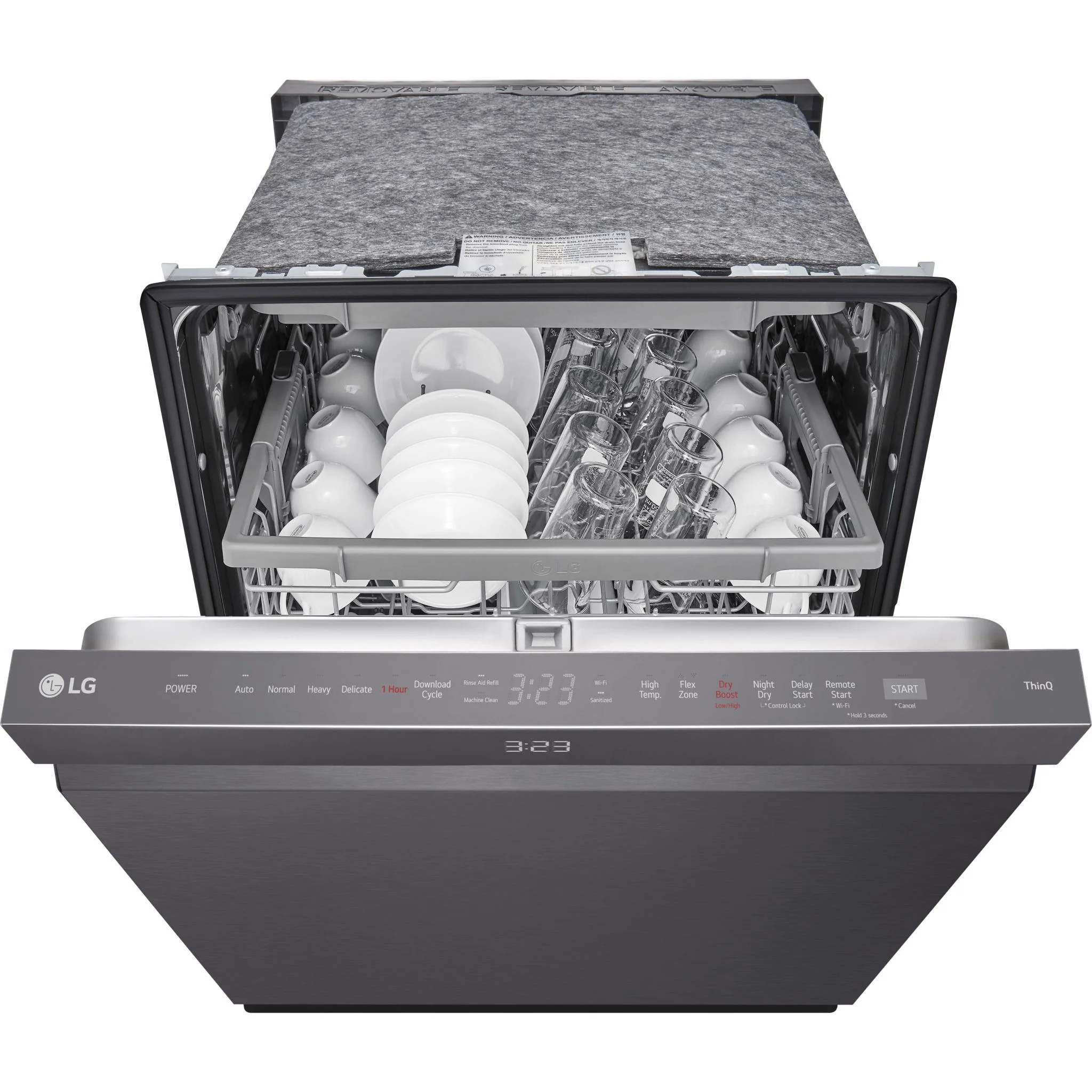 LG Smart Top Control Dishwasher with QuadWash Pro and 1-hour Wash & Dry - Black Stainless (LDPH5554D) - Image 4