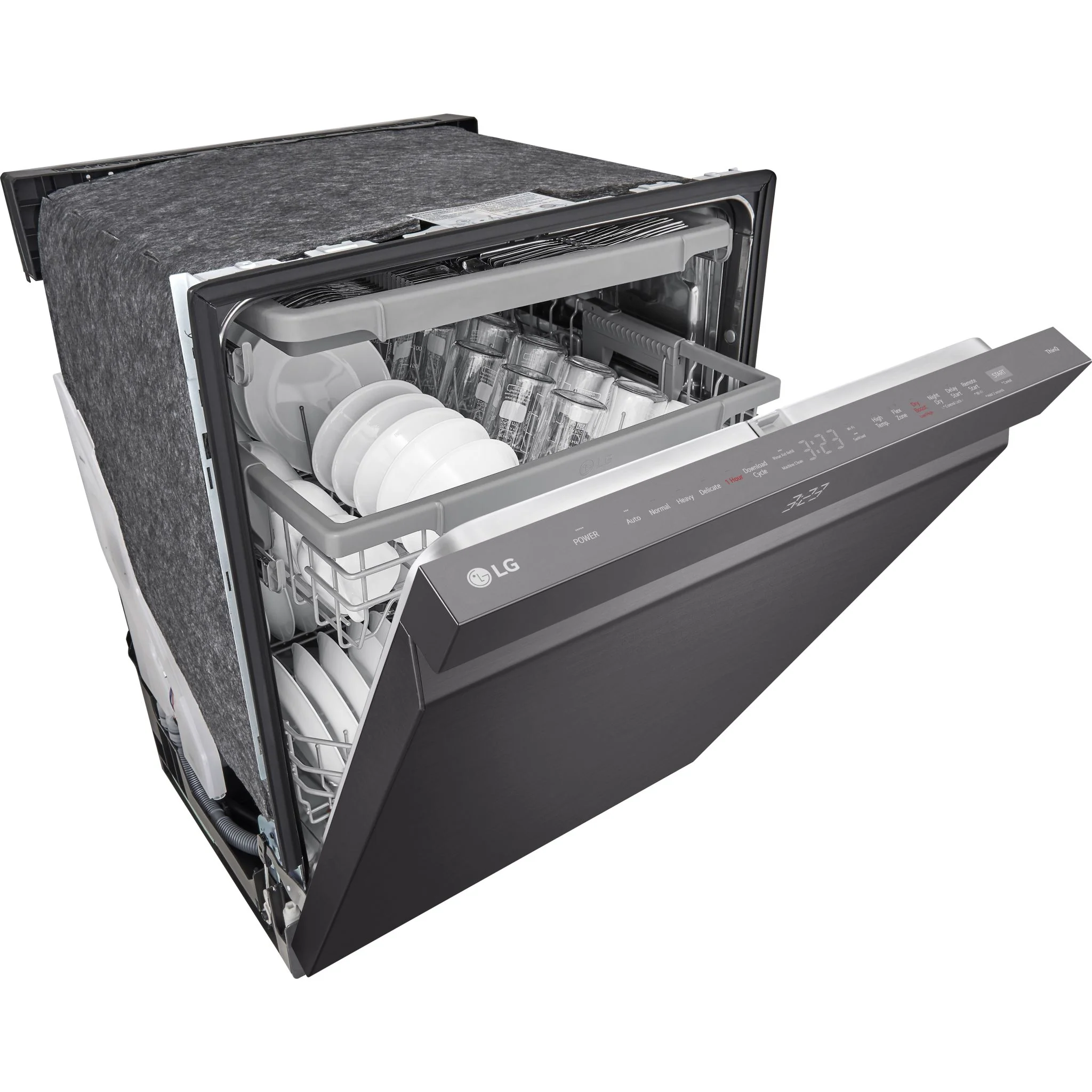 LG Smart Top Control Dishwasher with QuadWash Pro and 1-hour Wash & Dry - Black Stainless (LDPH5554D) - Image 7